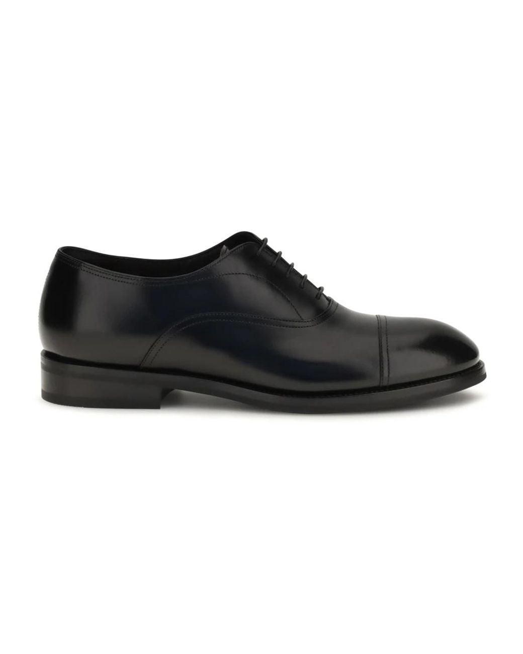 Santoni Black Dress Shoes for men