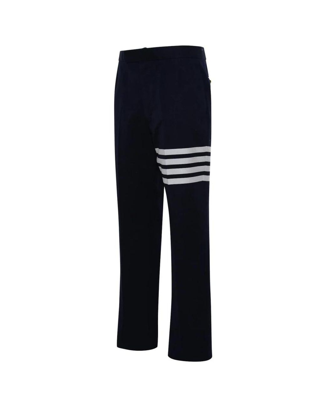 Thom Browne Blue Straight Trousers for men