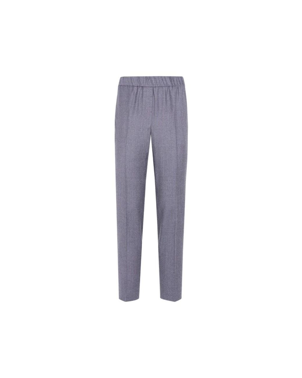 Peserico Blue Slim-Fit Trousers