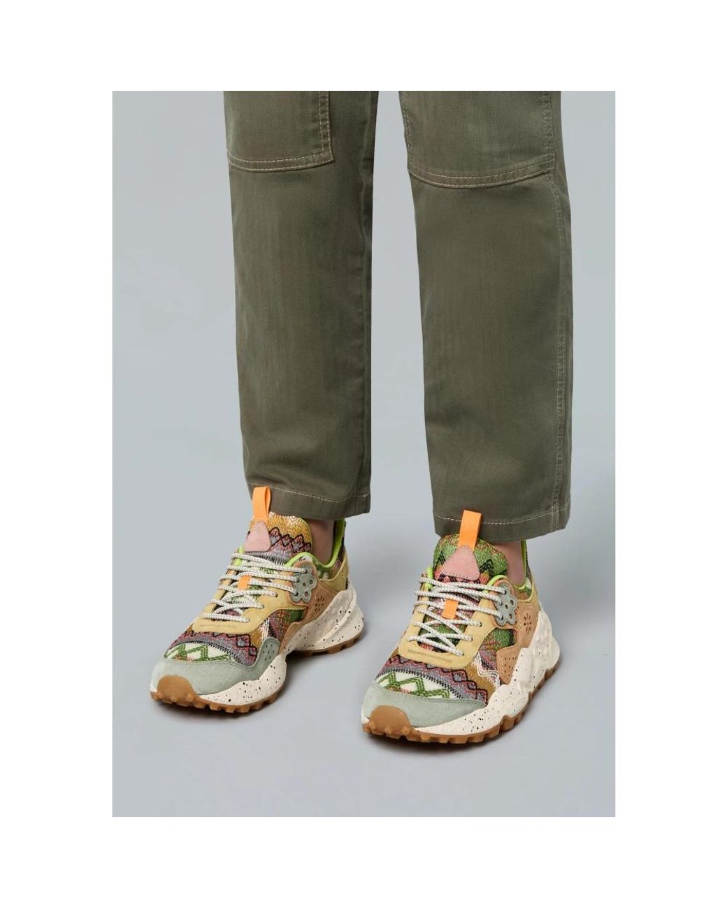 Flower Mountain Metallic Sneakers