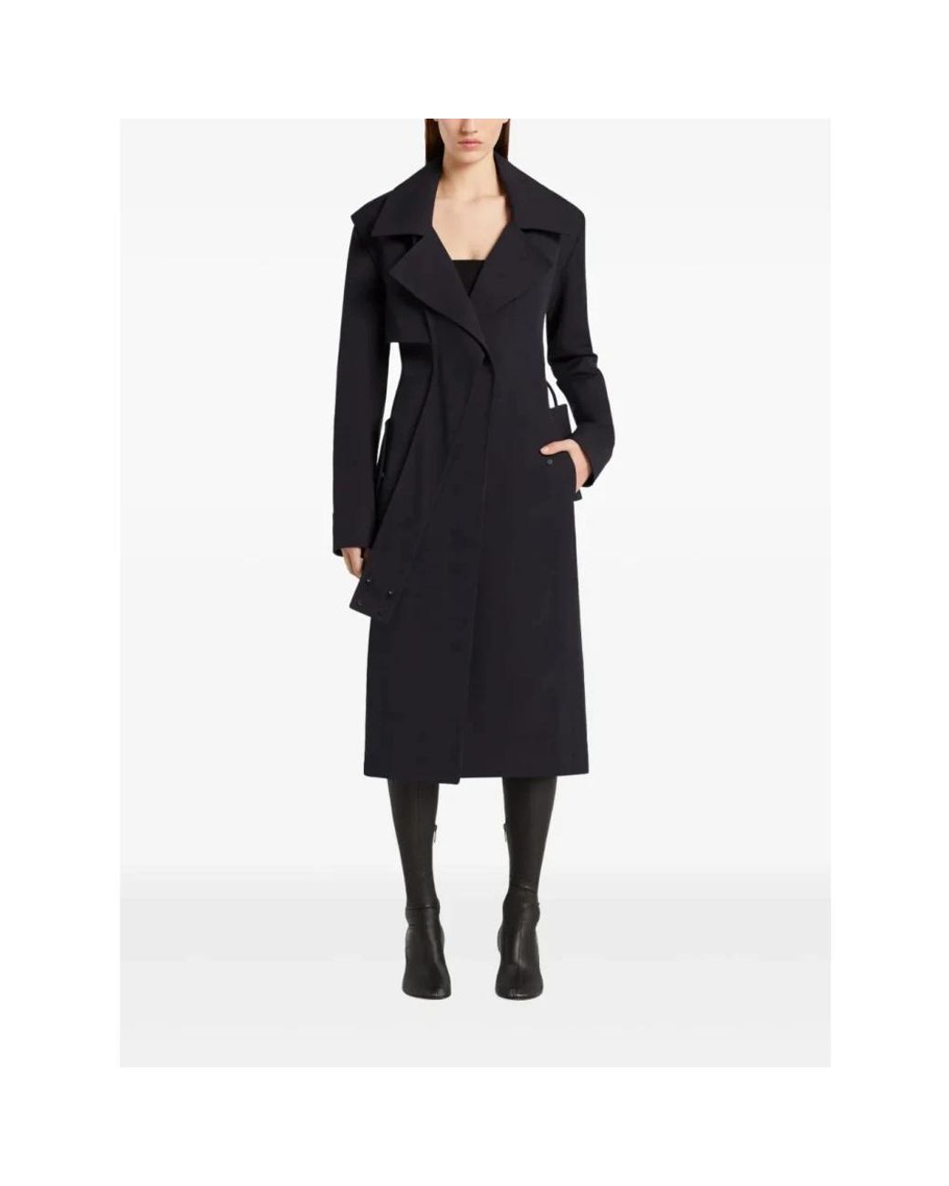 Courreges Black Trench Coats