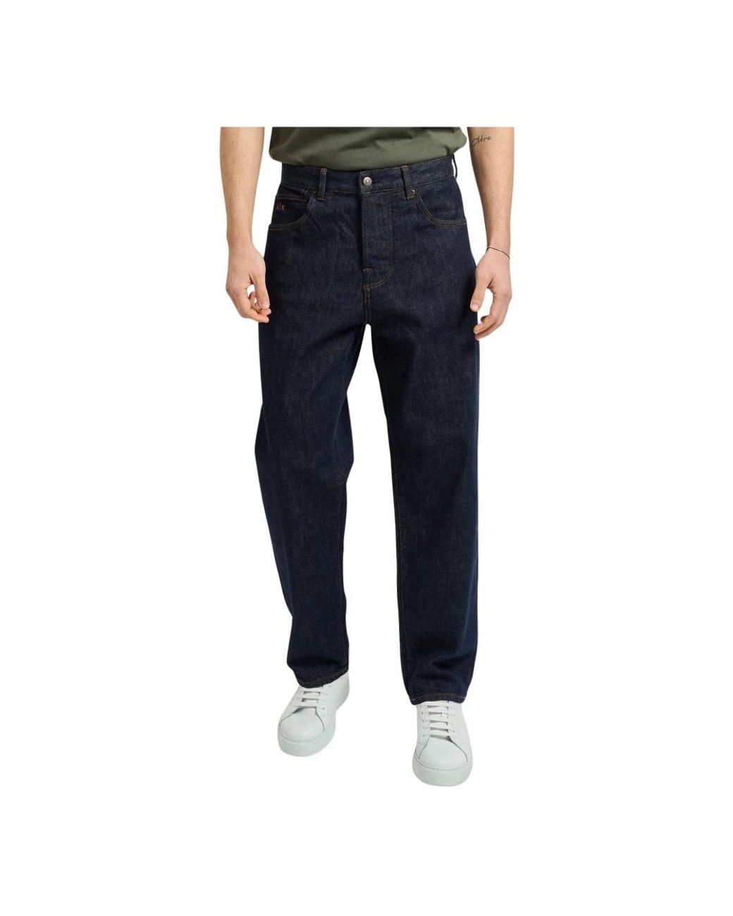 ARMANI EXCHANGE Blue Straight Fit Jeans for men