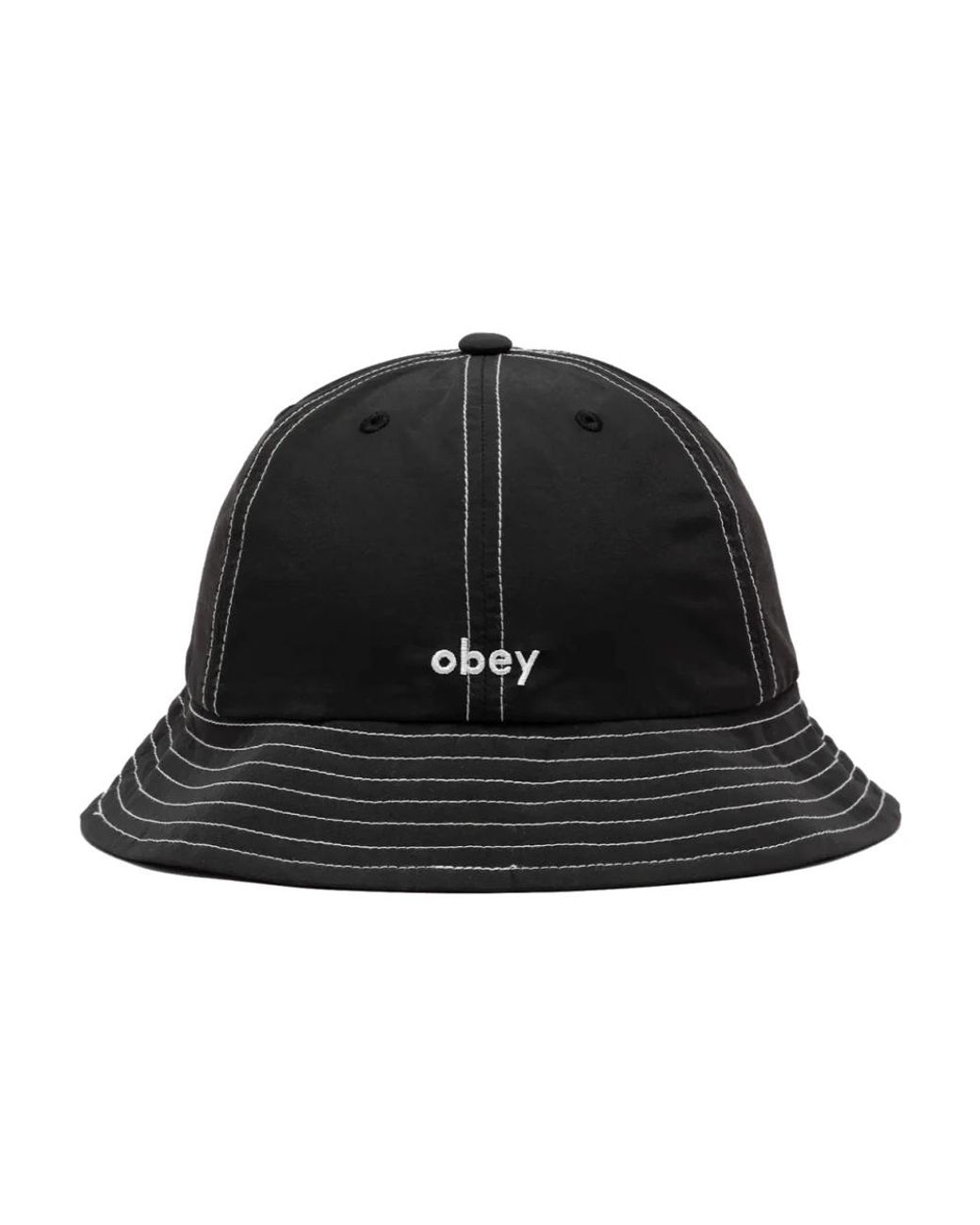 Obey Nylon Unstructured Bucket Hat in Black für Herren