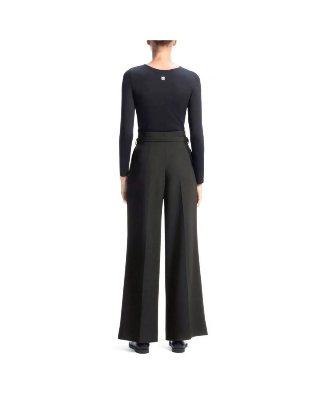 HUGO Black Wide Trousers