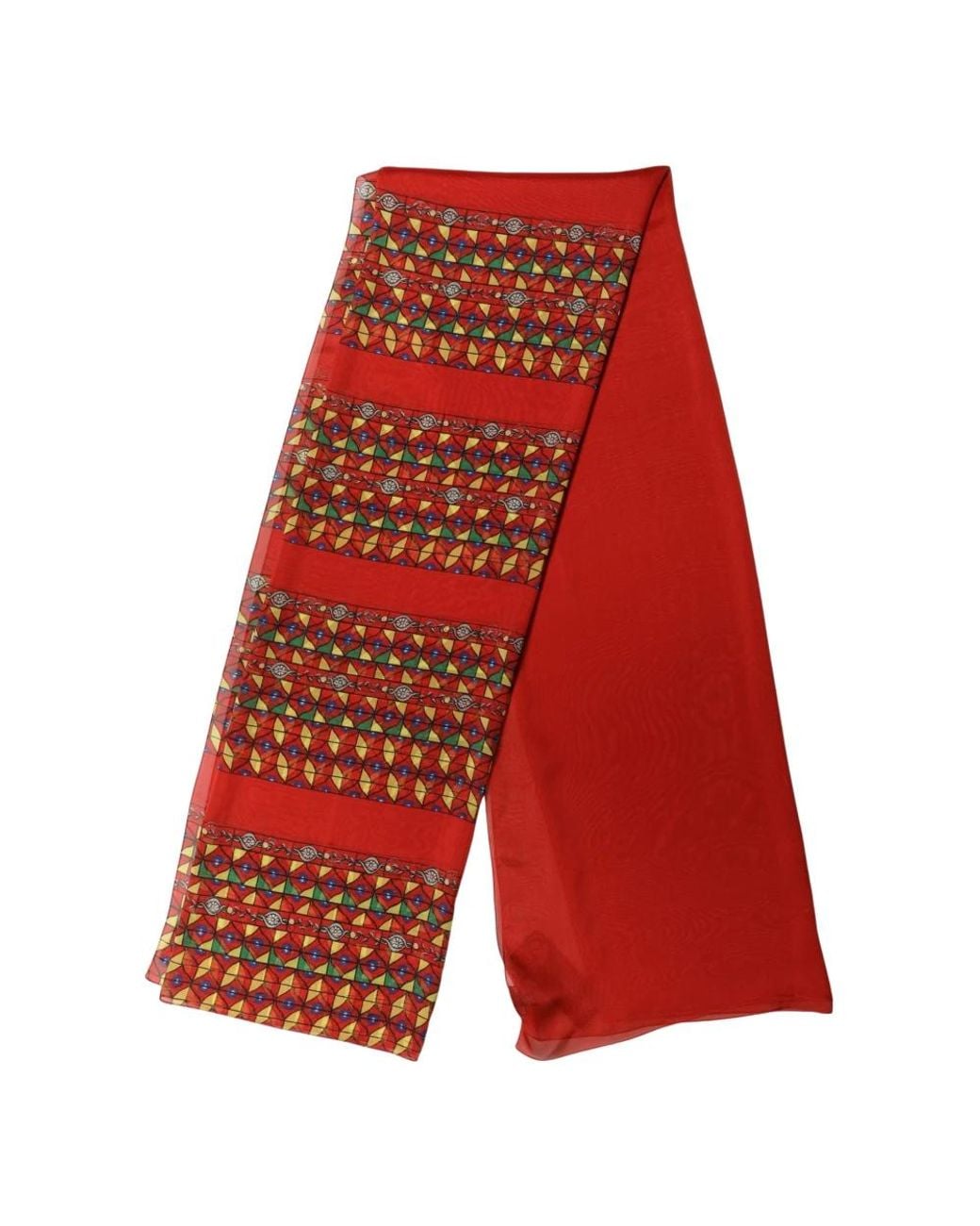 Dolce & Gabbana Red Silk Scarves