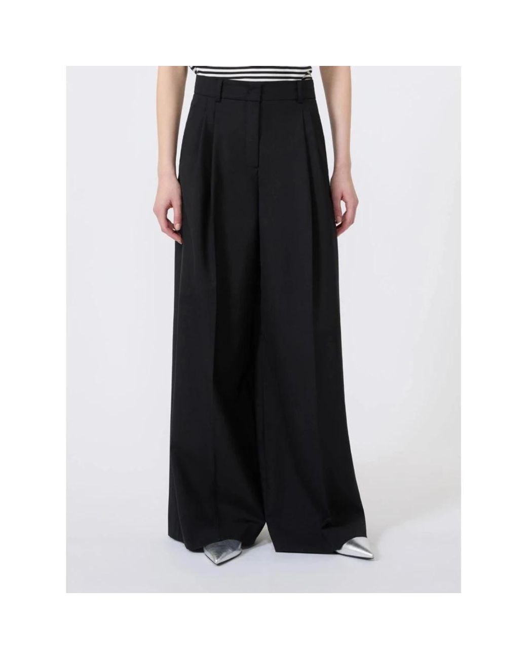 Weekend by Maxmara Black Wide Trousers