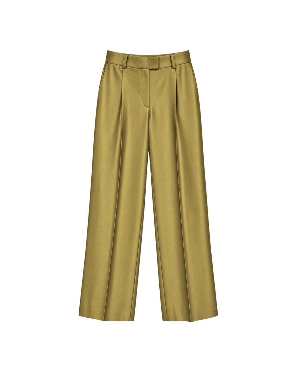 ACTUALEE Green Wide Trousers
