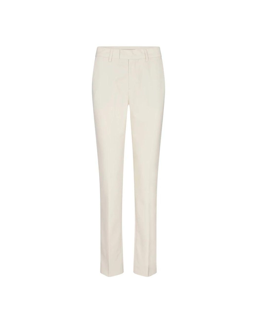 Mos Mosh White Slim-Fit Trousers