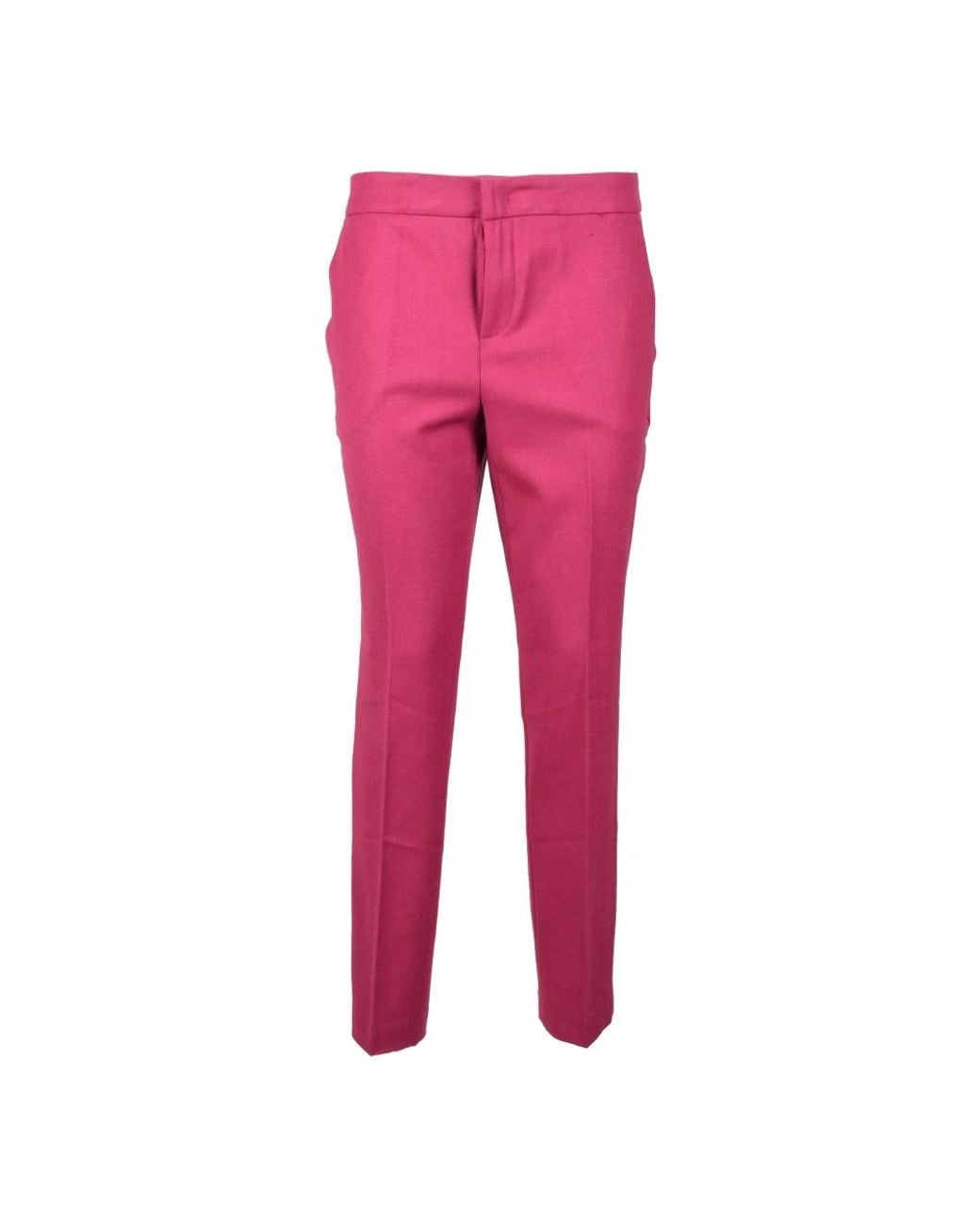 Twinset Pink Slim-Fit Trousers