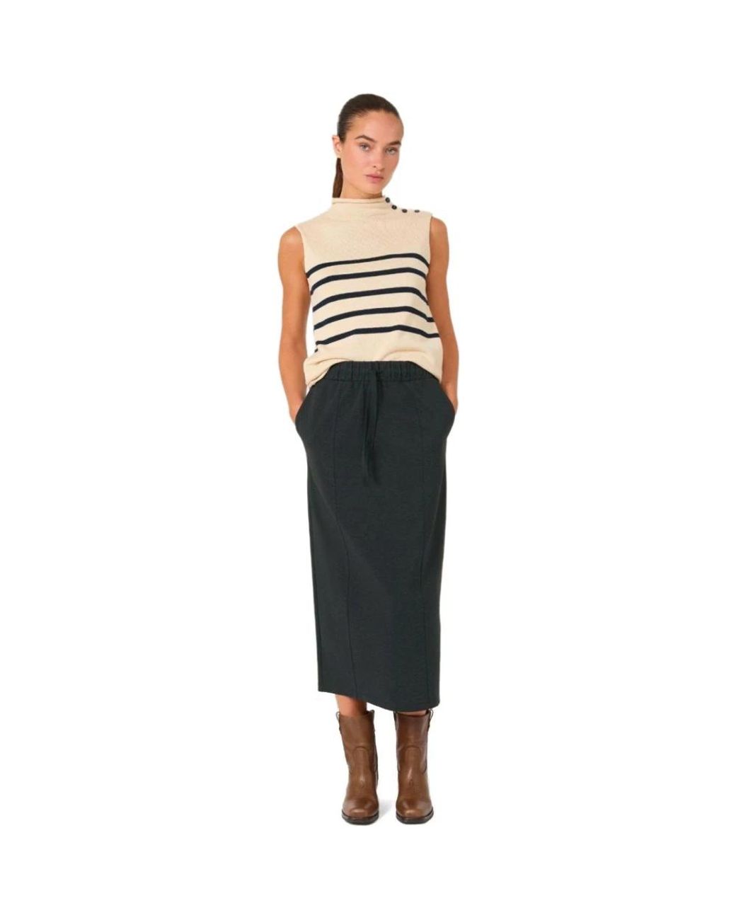 Weekend by Maxmara Black Midi Skirts