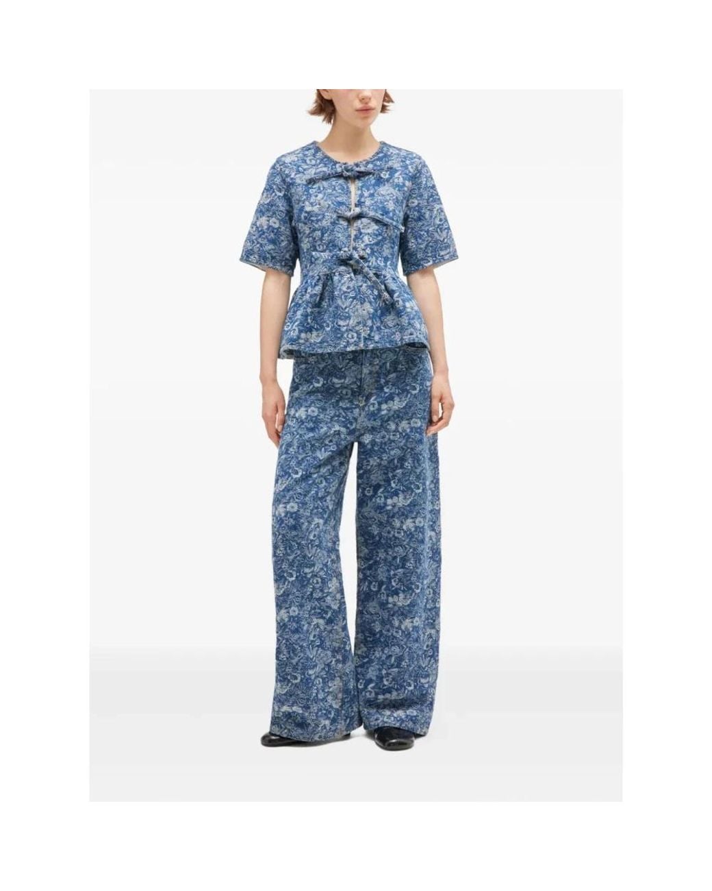 Ganni Blue Blouses