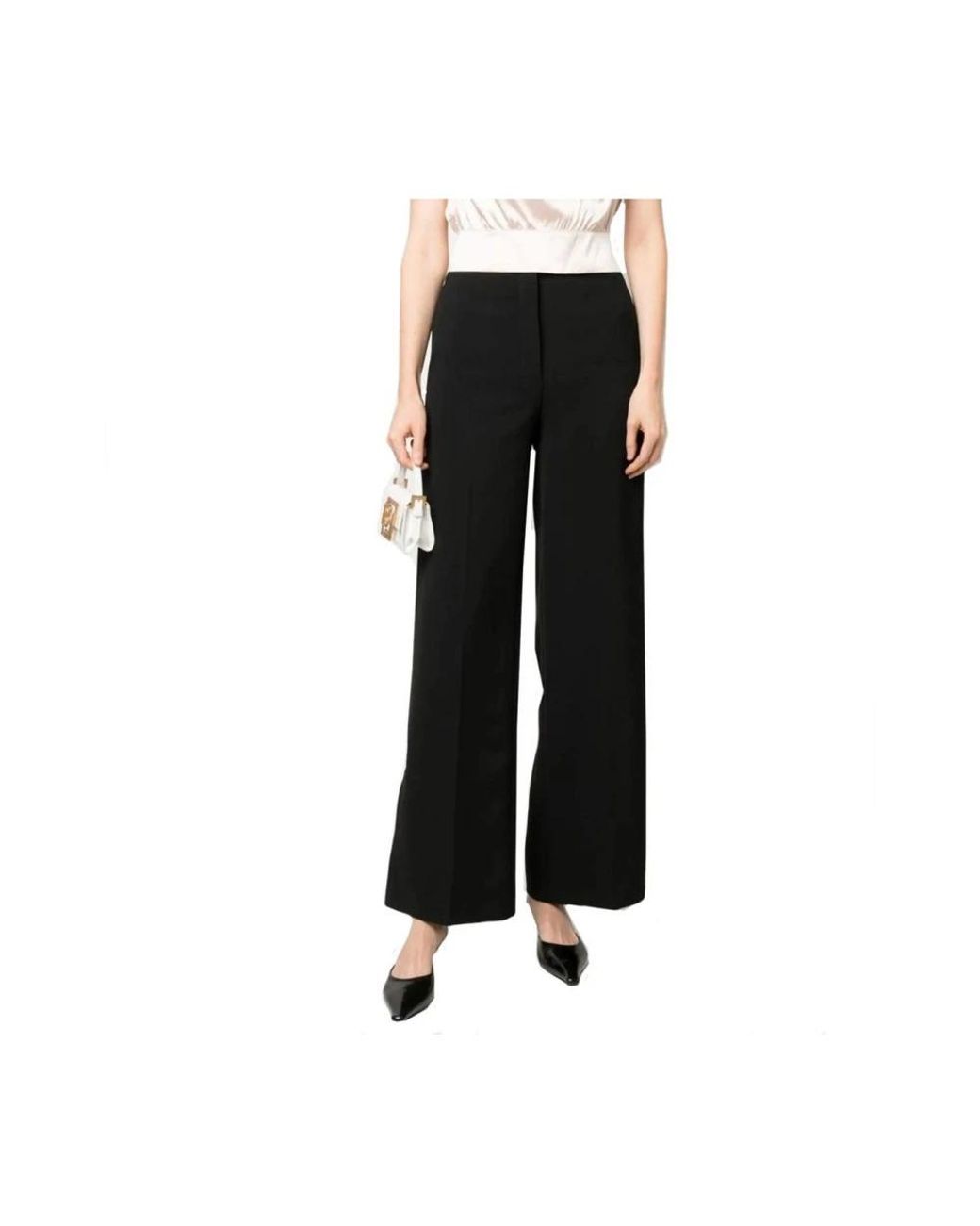 Blanca Vita Black Wide Trousers
