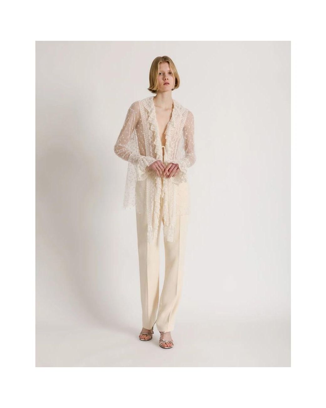 Tunics Alberta Ferretti de color Natural