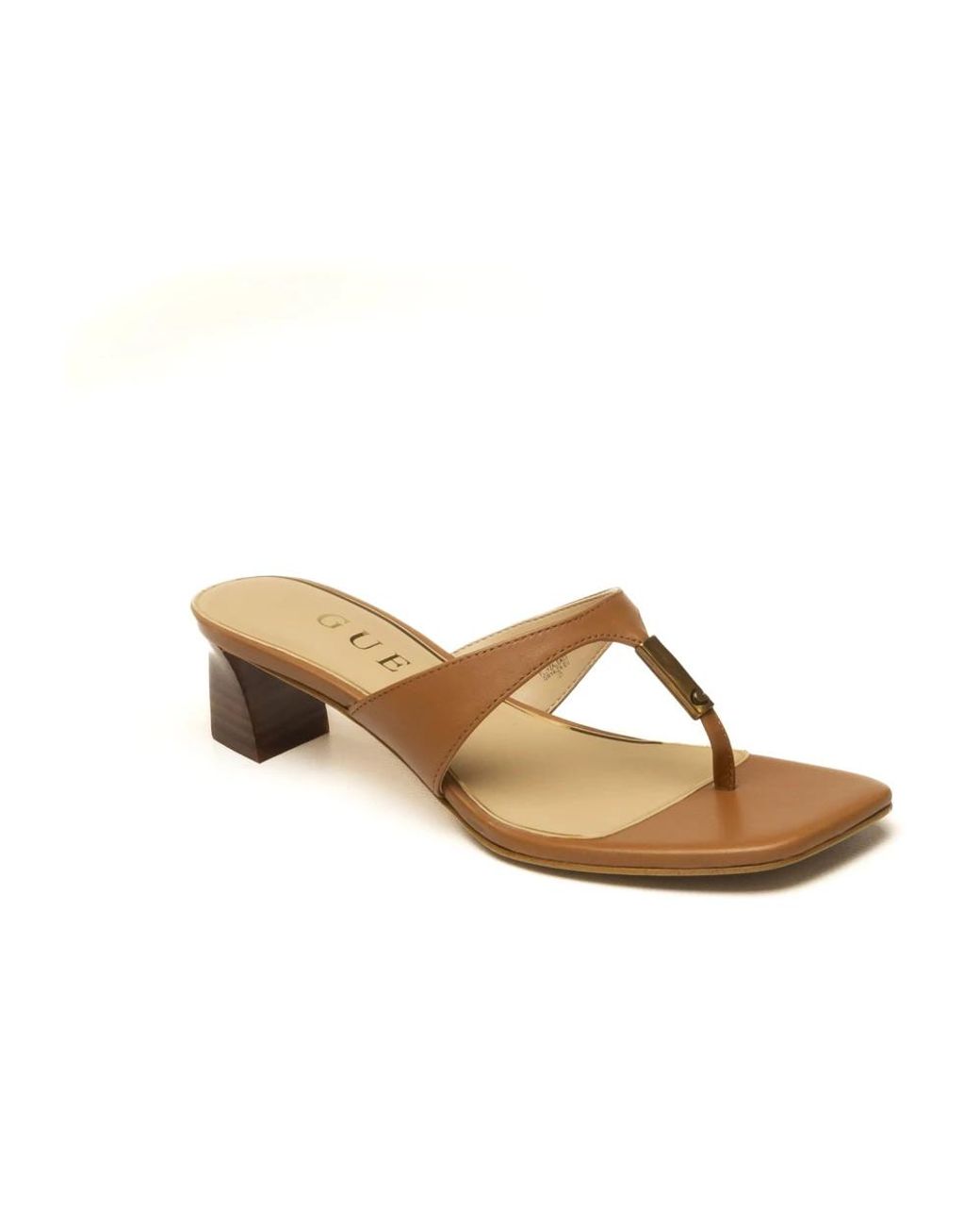 Guess Brown Heeled Mules