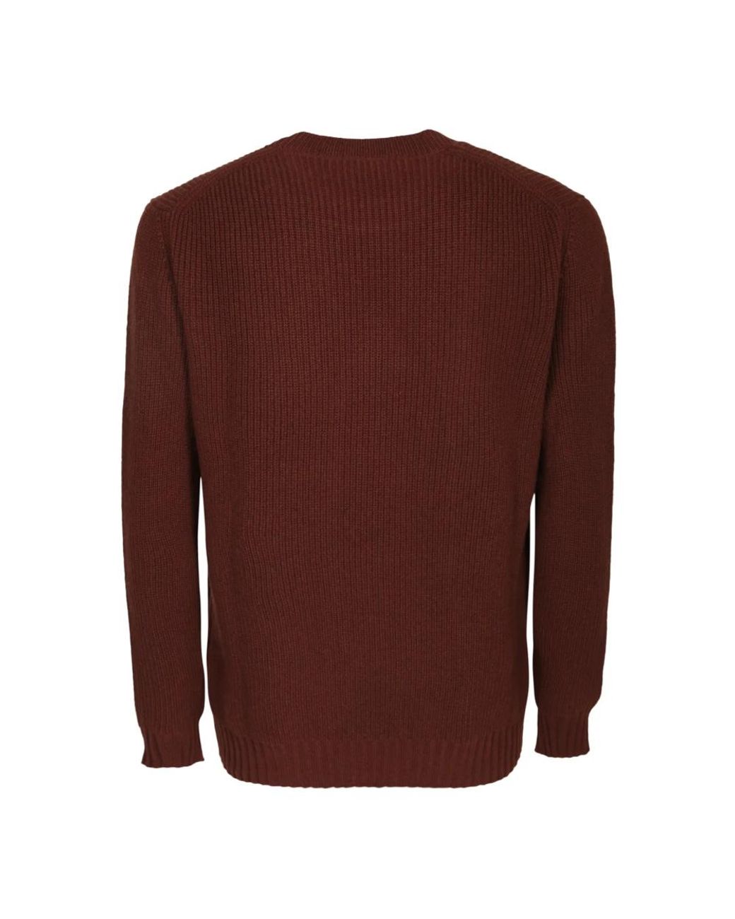 Dell'Oglio Brown Round-Neck Knitwear for men