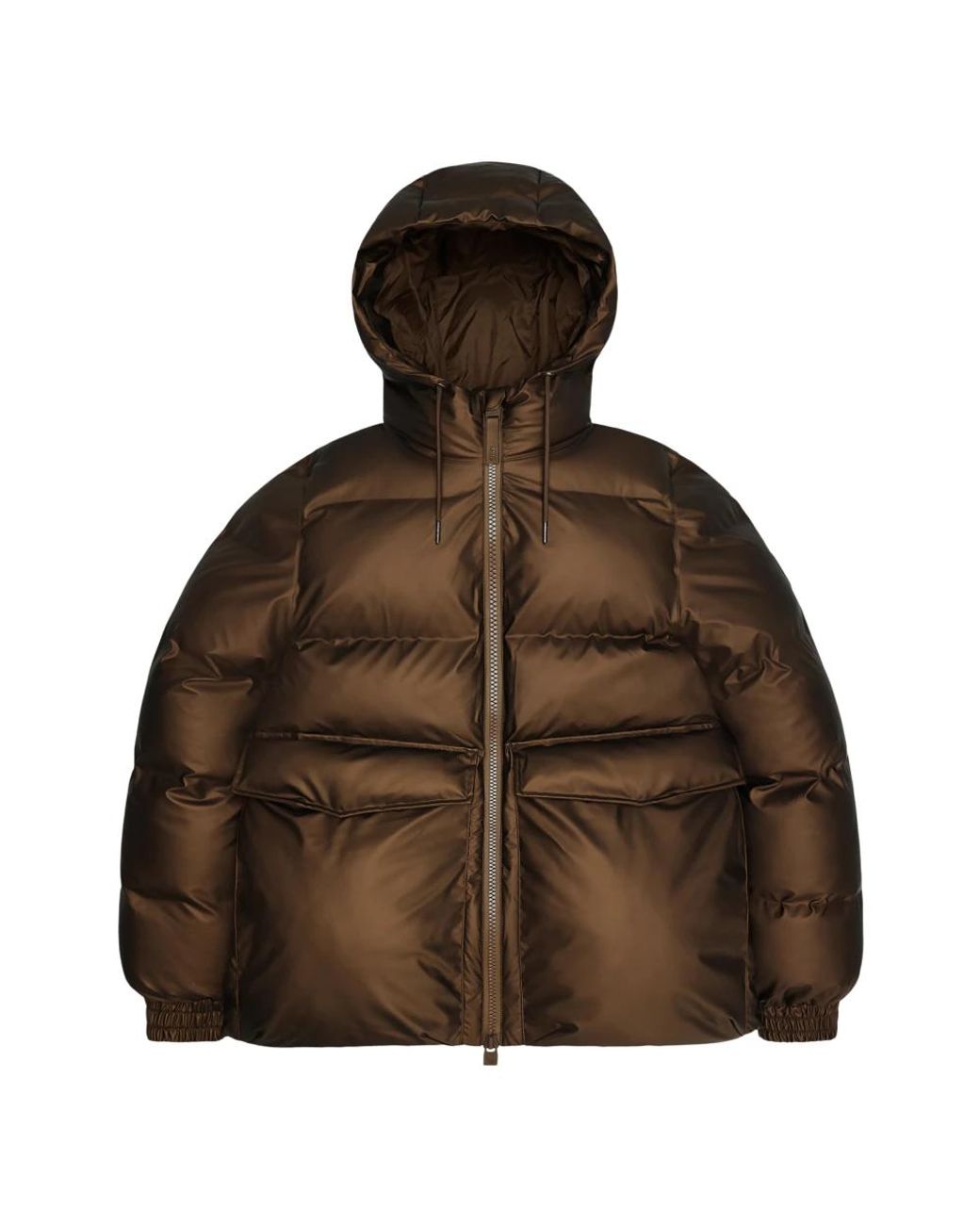 Rains Brown Winter Jackets