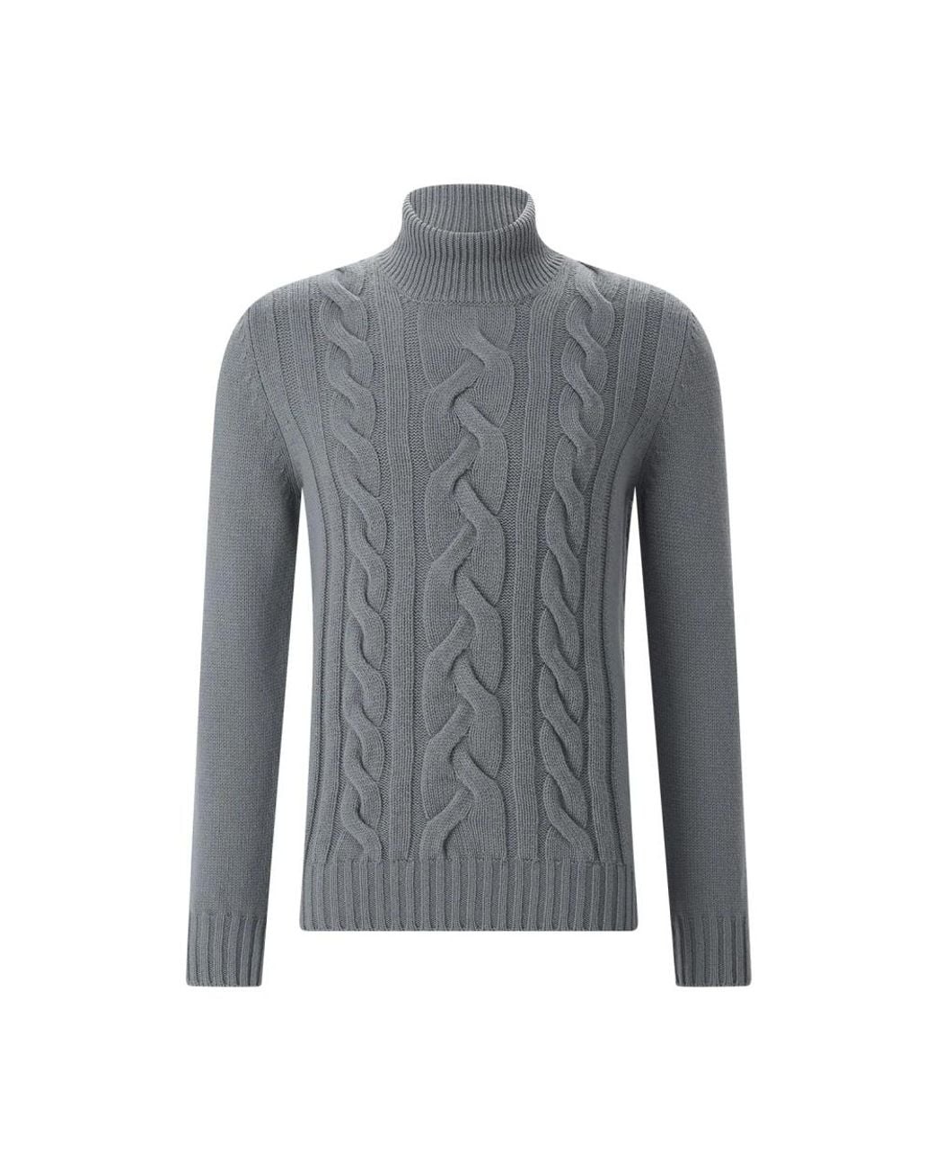 Gran Sasso Gray Turtlenecks for men