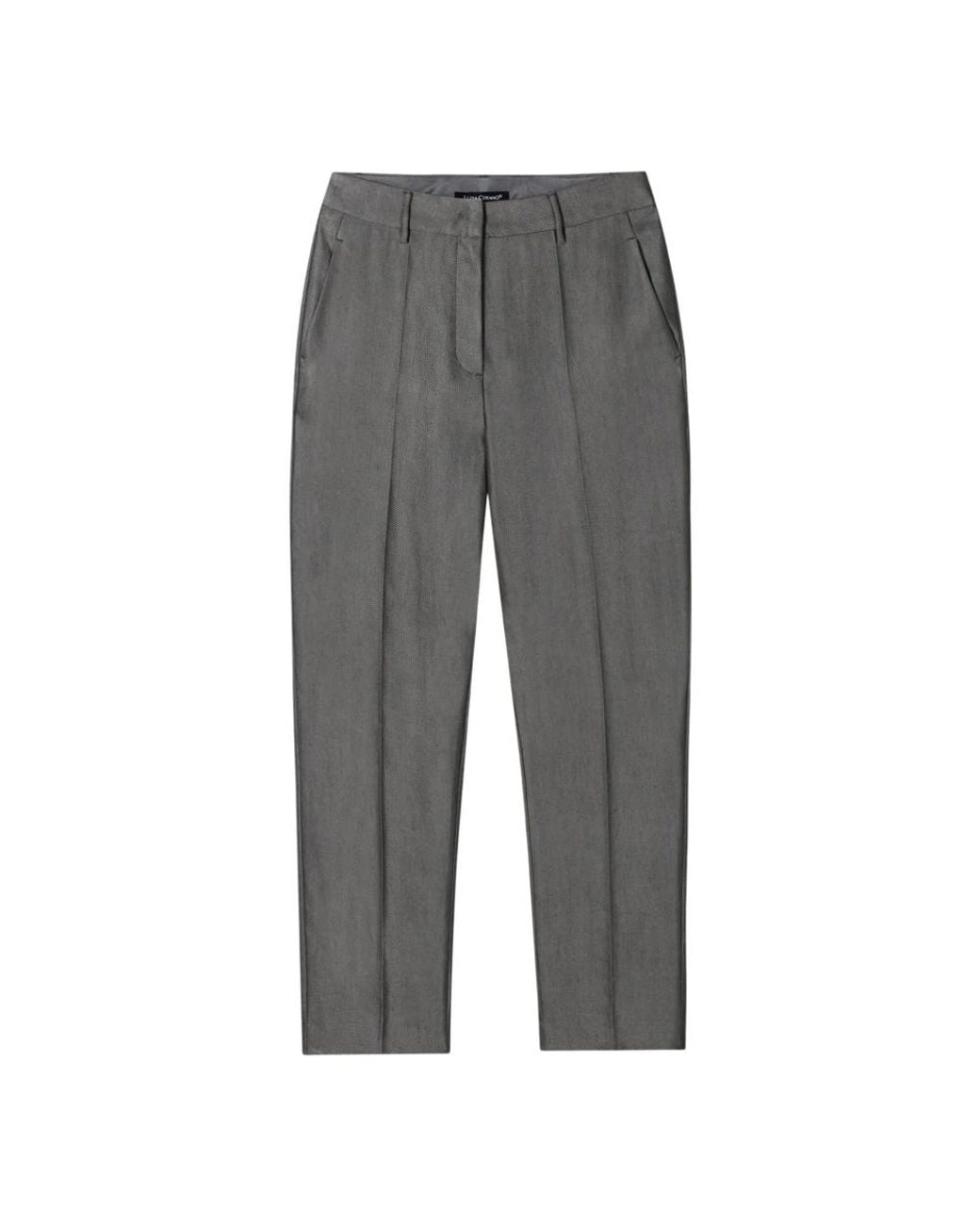 Luisa Cerano Gray Cropped Trousers