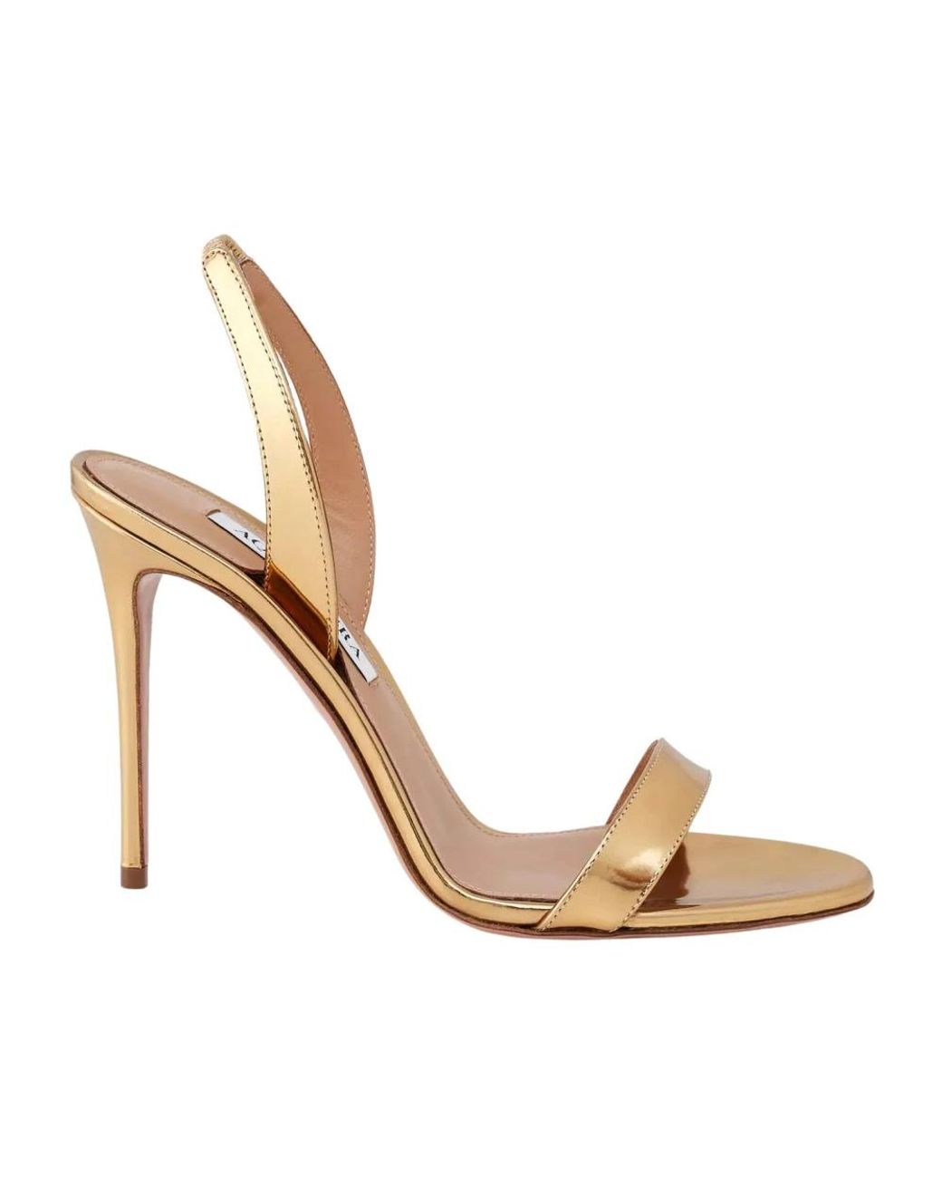 Aquazzura Metallic High Heel Sandals