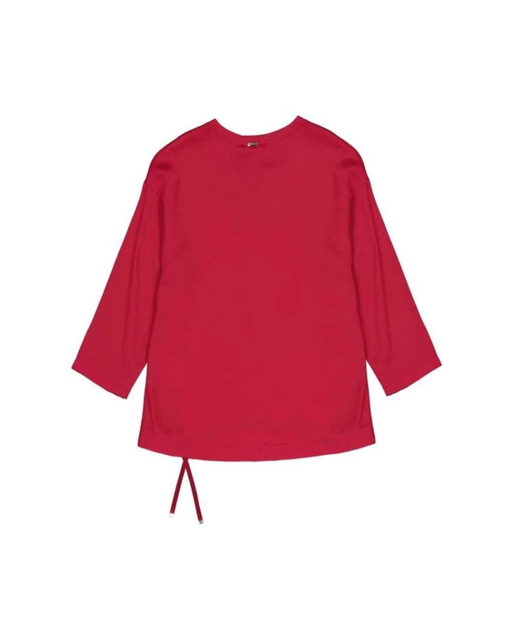 Herno Red Long Sleeve T-Shirts