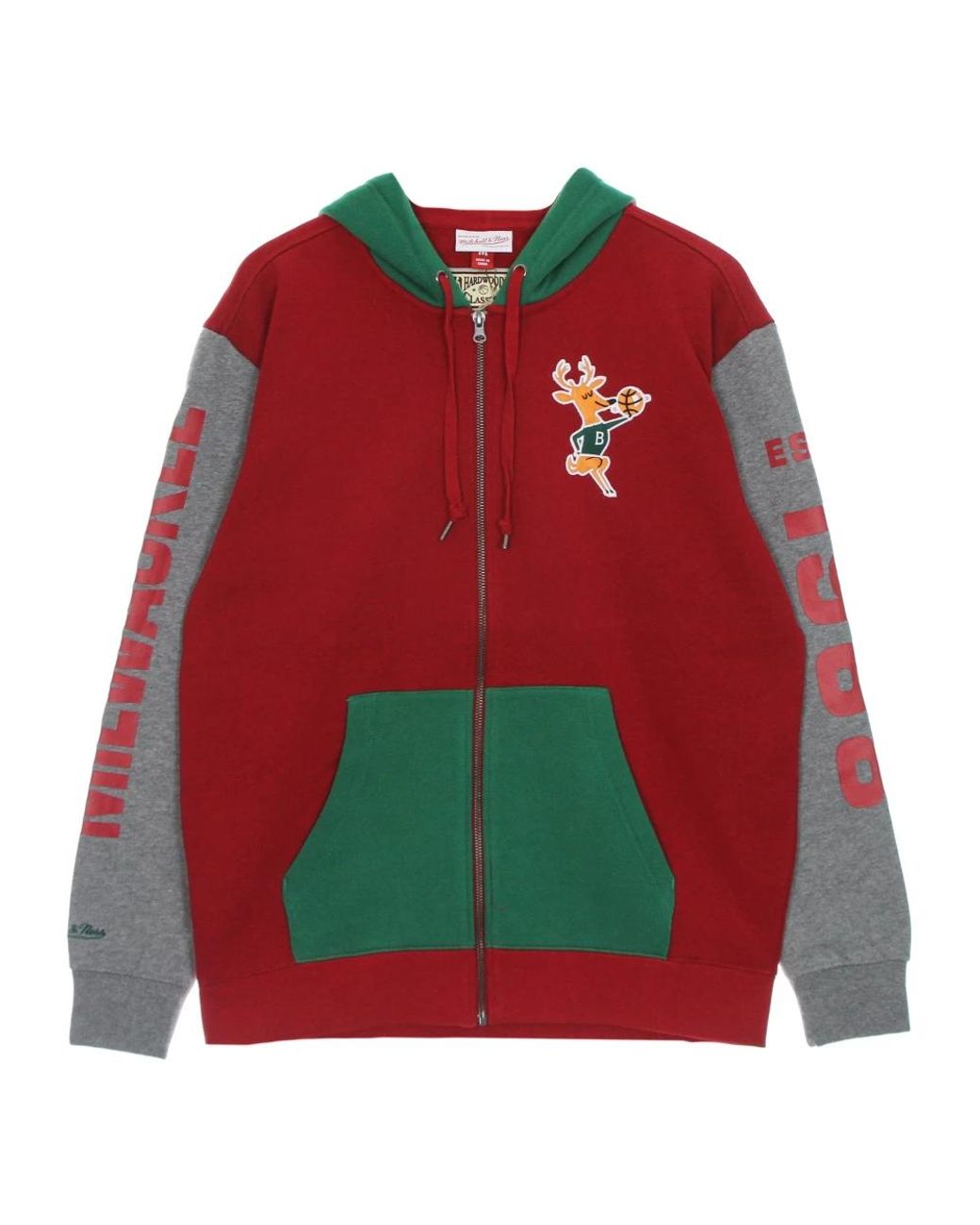 Zip-Throughs Mitchell & Ness de hombre de color Red