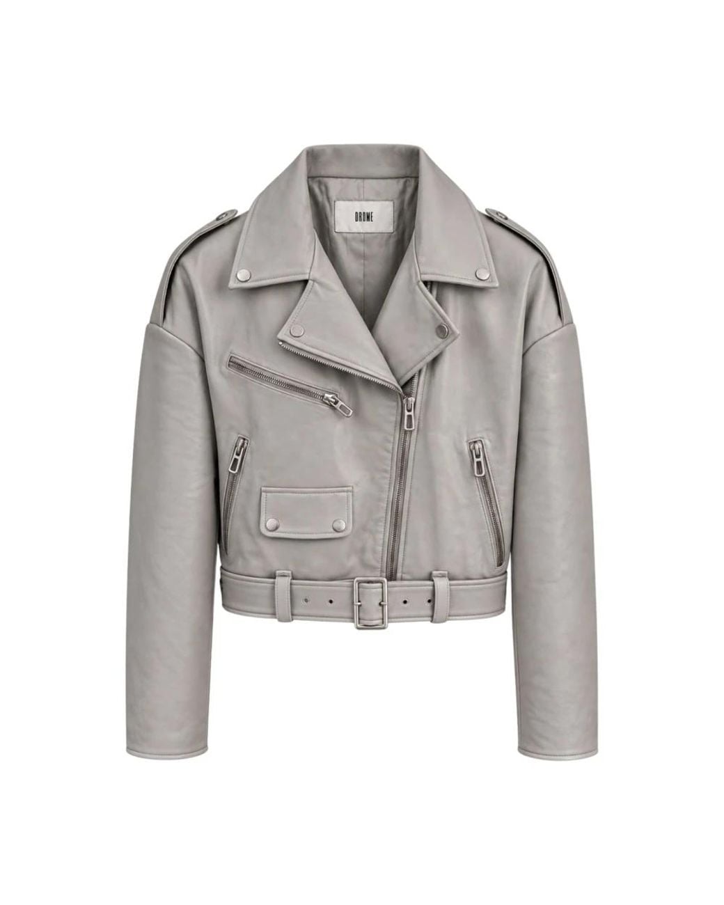 DROMe Gray Leather Jackets