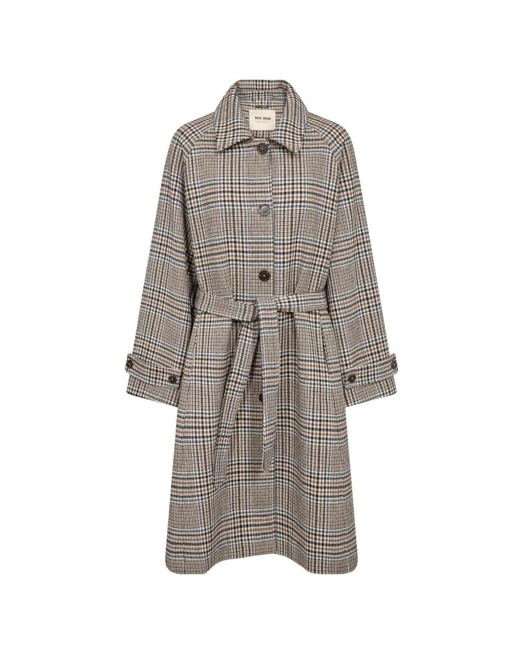 Mos Mosh Gray Belted Coats