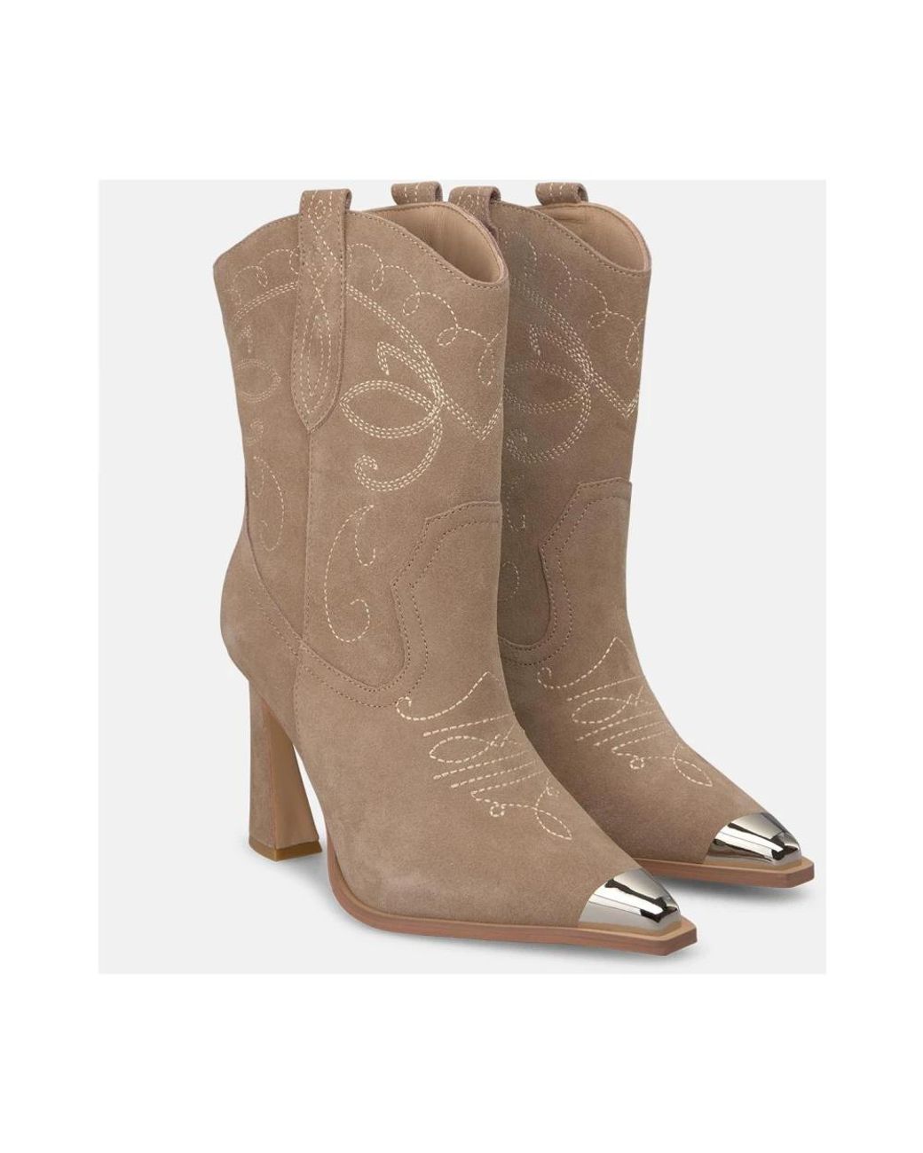 Alma En Pena. Brown Cowboy & Biker Boots