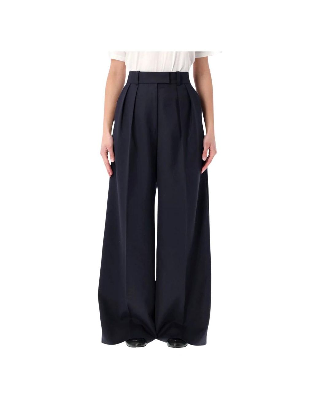 Anine Bing Blue Wide Trousers