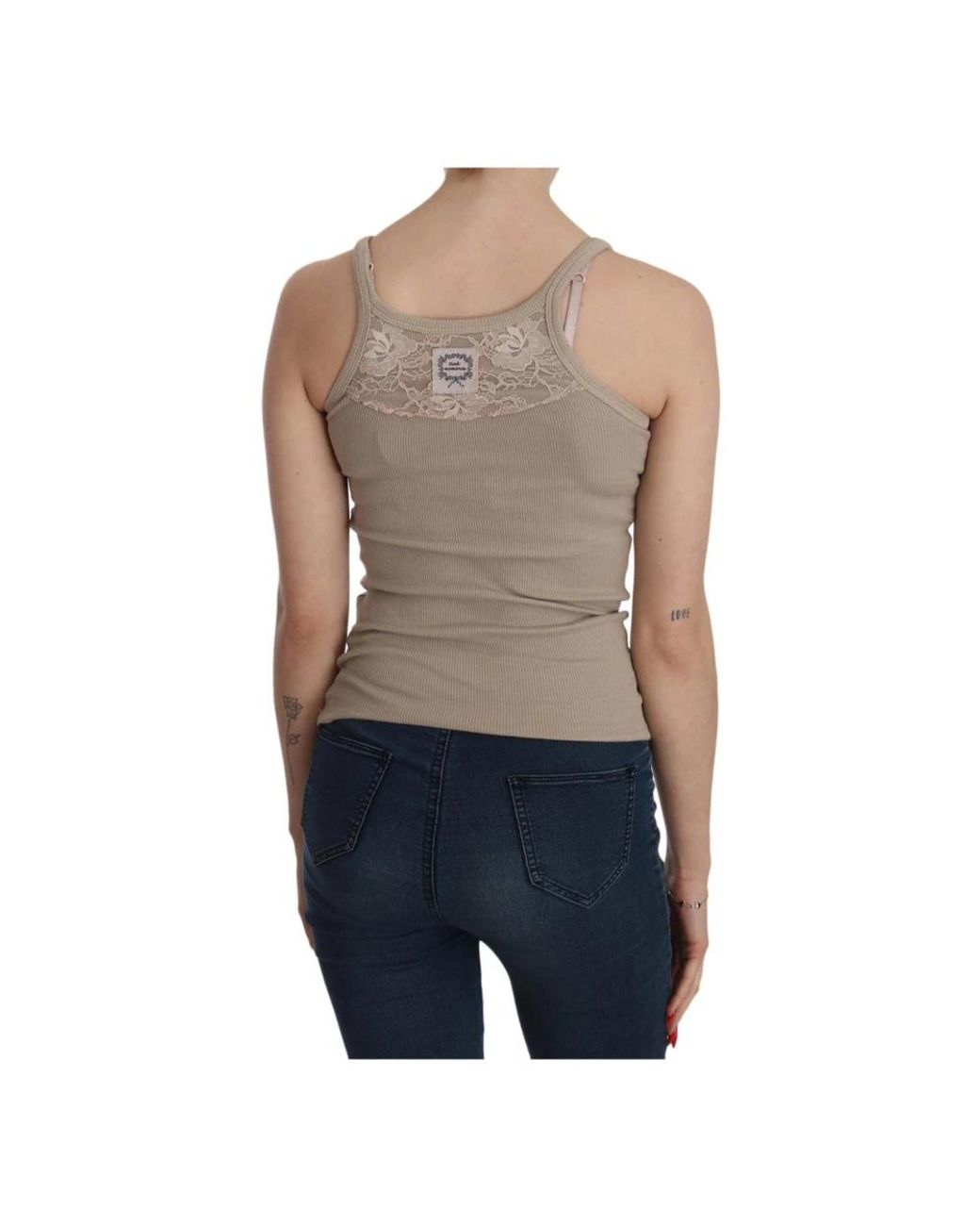 Pink Memories Gray Sleeveless Tops
