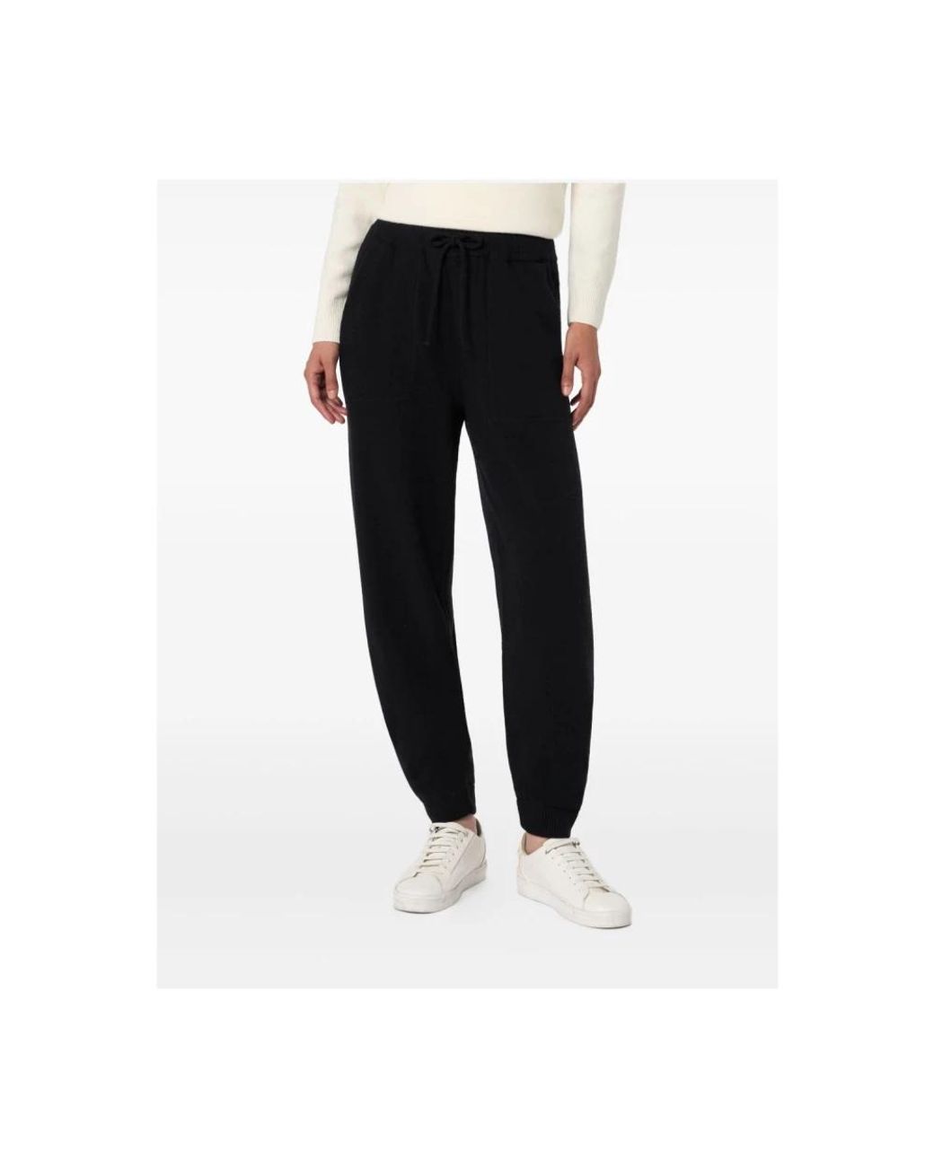 Mc2 Saint Barth Black Wide Trousers