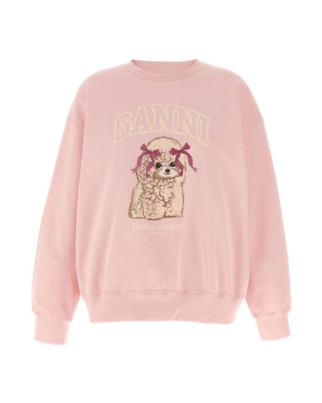 Ganni Pink Sweatshirts