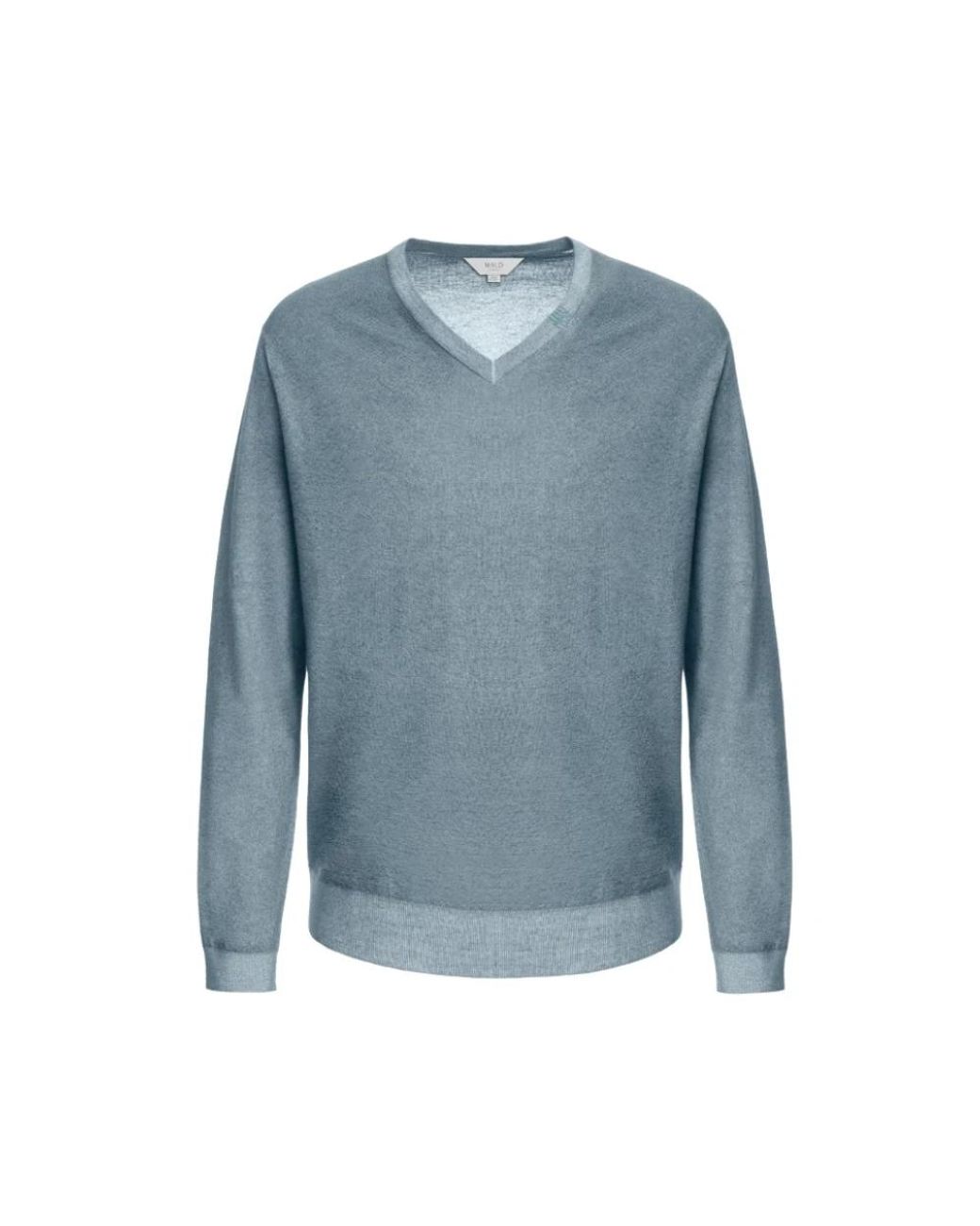 Malo Blue V-Neck Knitwear for men
