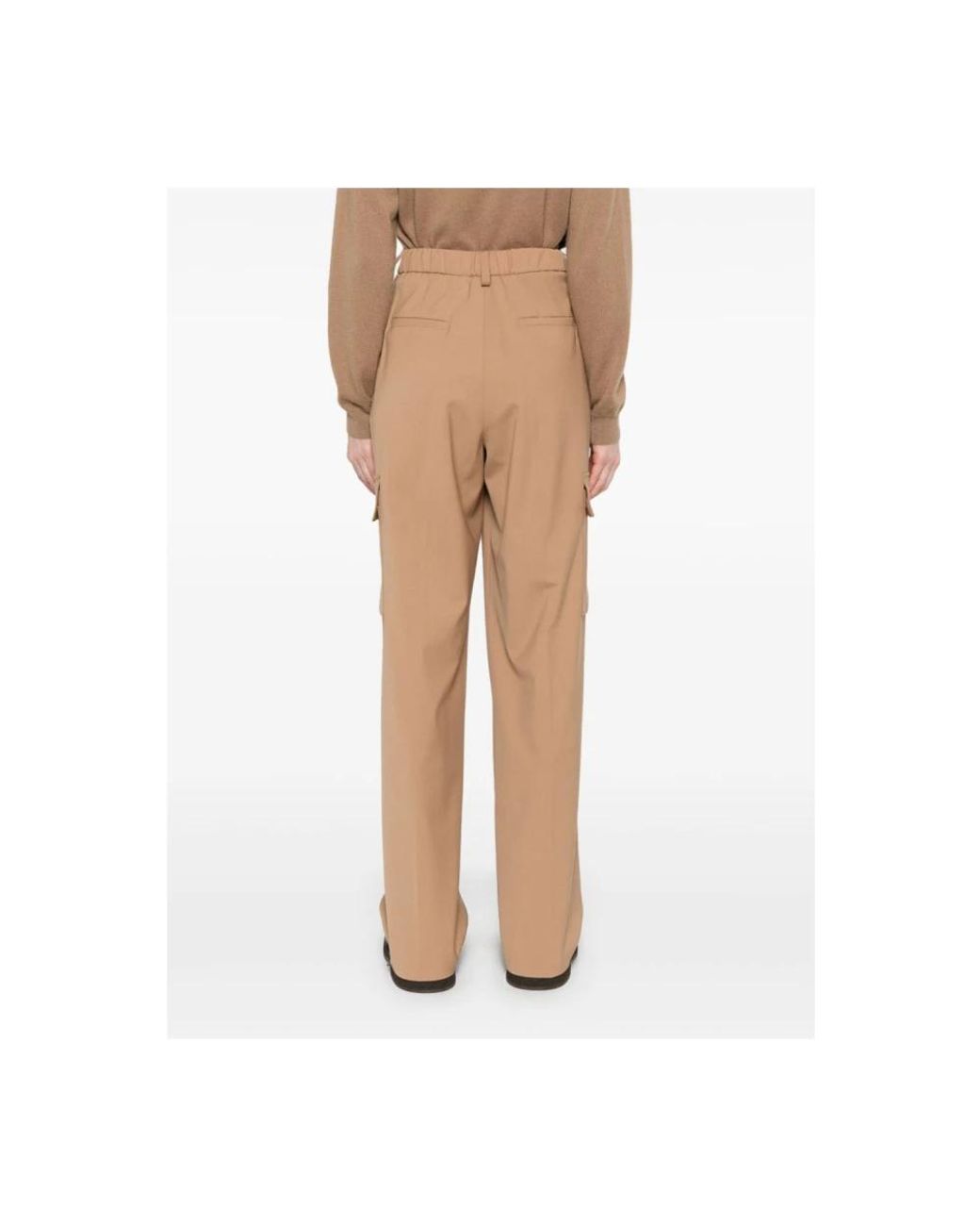 Pantalone cammello di Herno in Natural