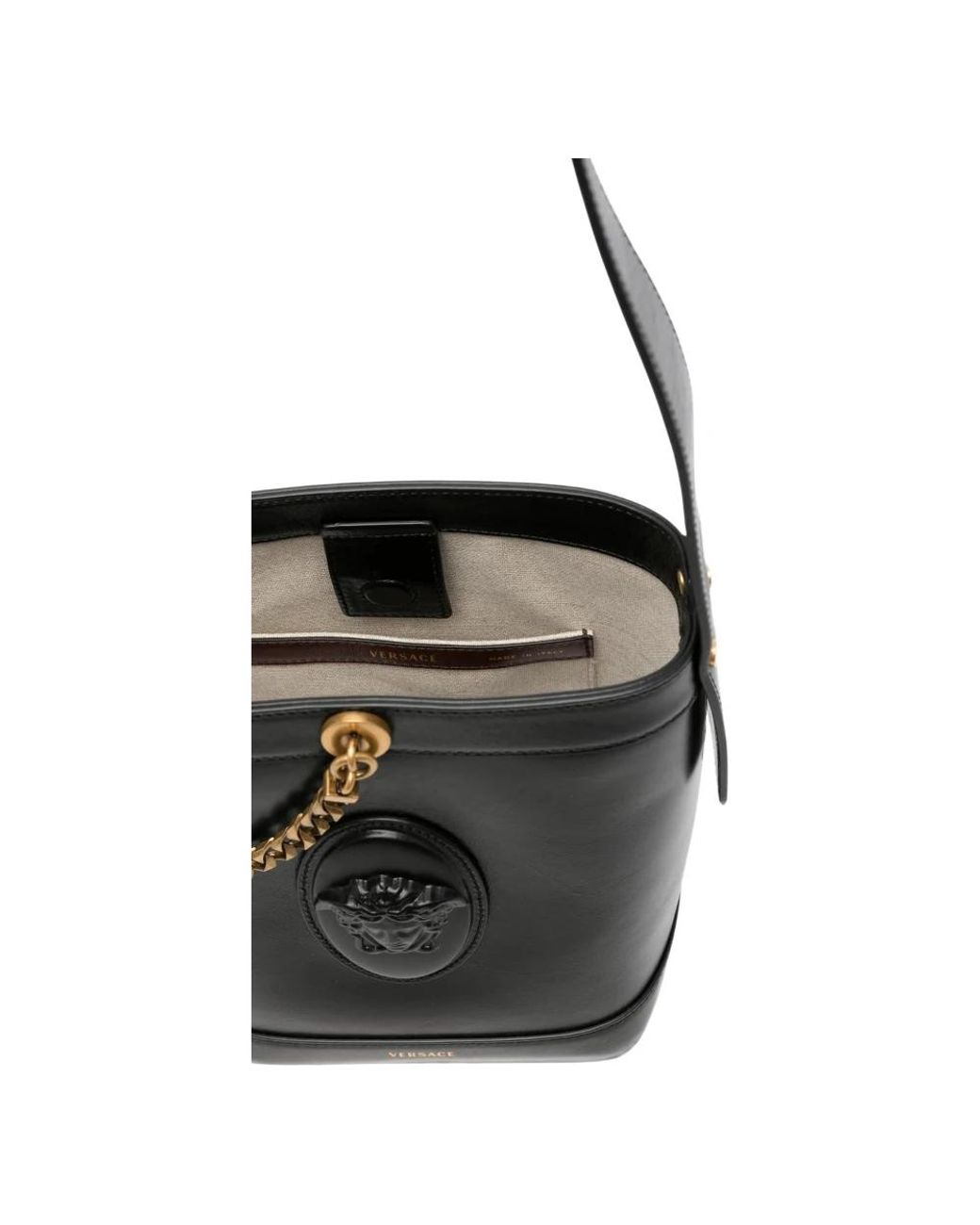 Versace Black Bucket Bags