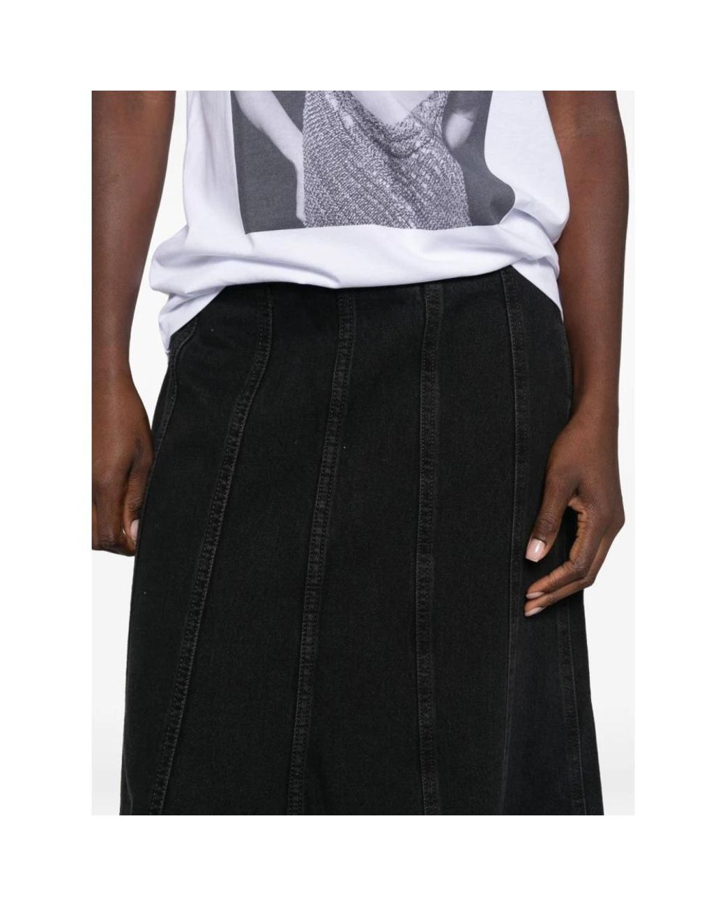 Maxi Skirts Levi's en coloris Black