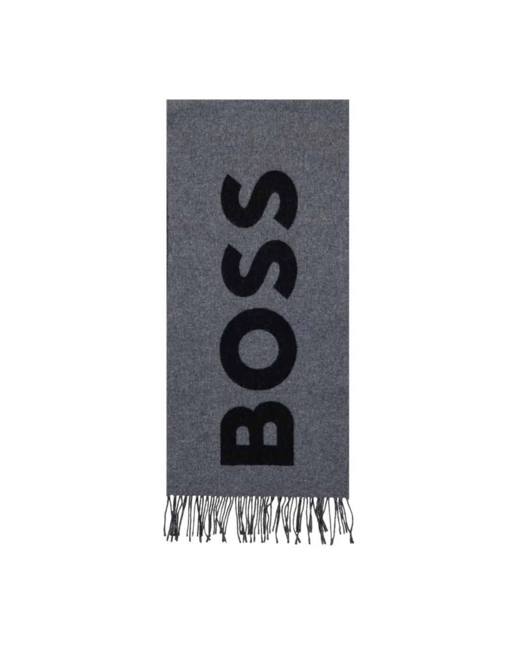 Boss Gray Winter Scarves for men