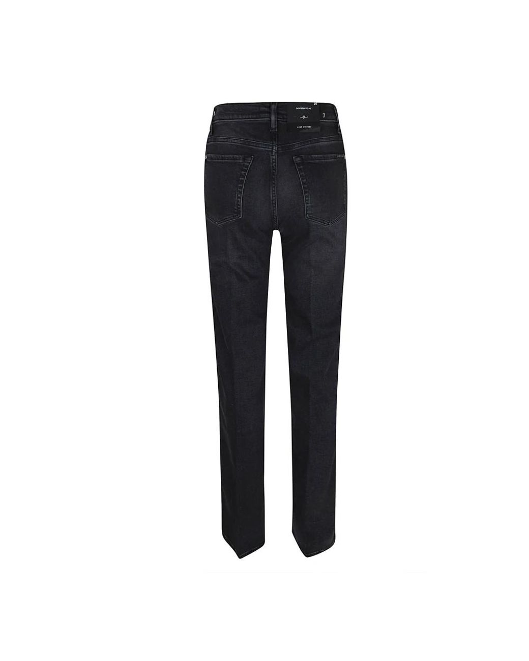 7 For All Mankind Blue Straight Fit Jeans