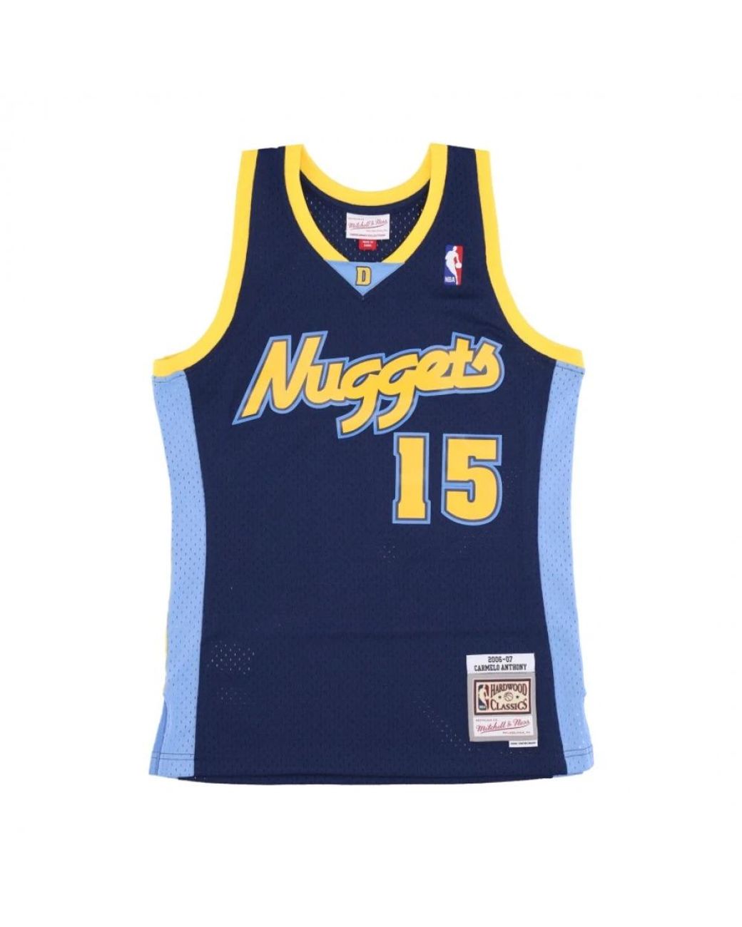 Mitchell & Ness Fitness ,Blauw ,Basketball Jersey Nba Alternate Jersey Hardwood Classics No 15 Carmelo Anthony 2006-07 Dennug in het Blue voor heren