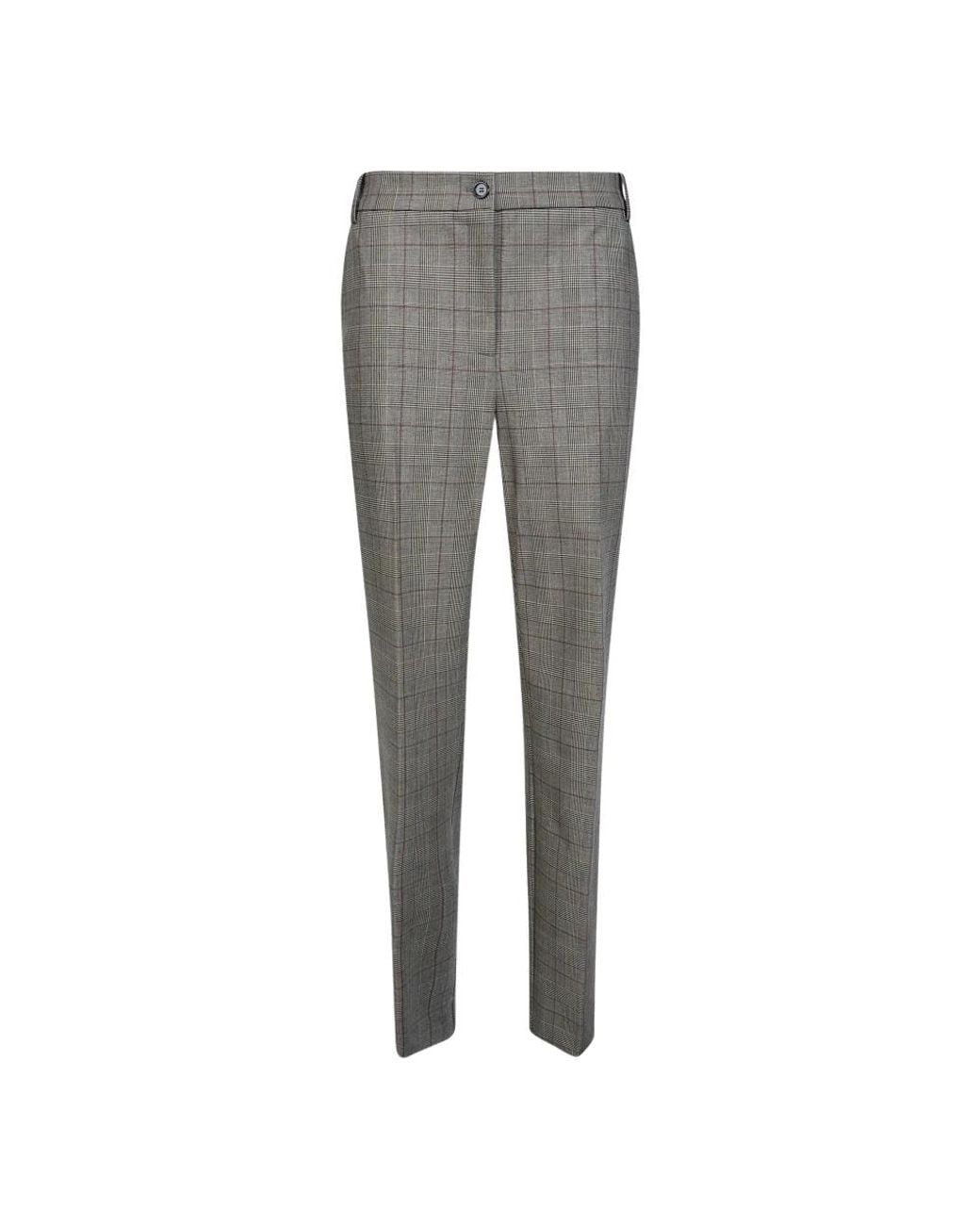 Pinko Gray Slim-Fit Trousers