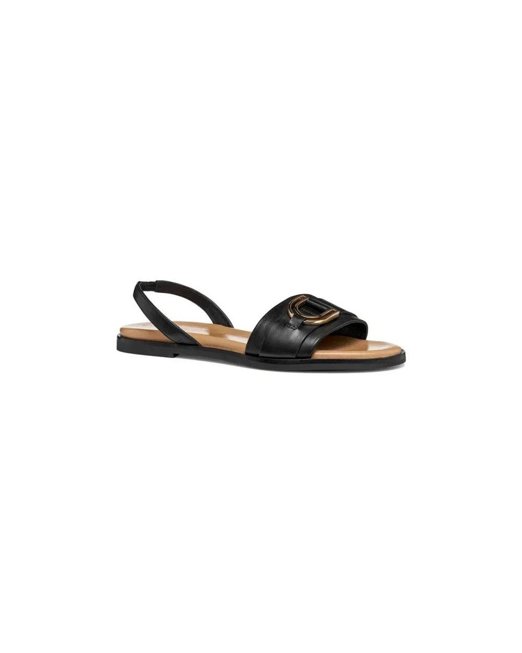 Flat Sandals Geox en coloris Black