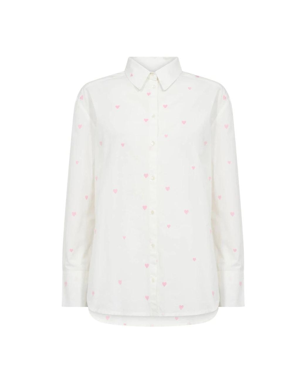 Saint Tropez Overhemden ,Wit ,Dianne Sz Shirt in het White