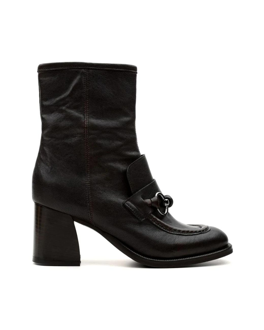 Zoe Black Heeled Boots