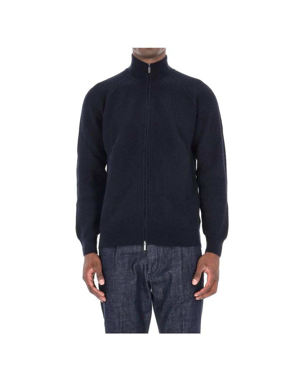 Barba Napoli Blue Turtlenecks for men