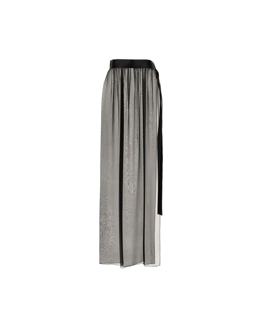 Dolce & Gabbana Gray Maxi Skirts
