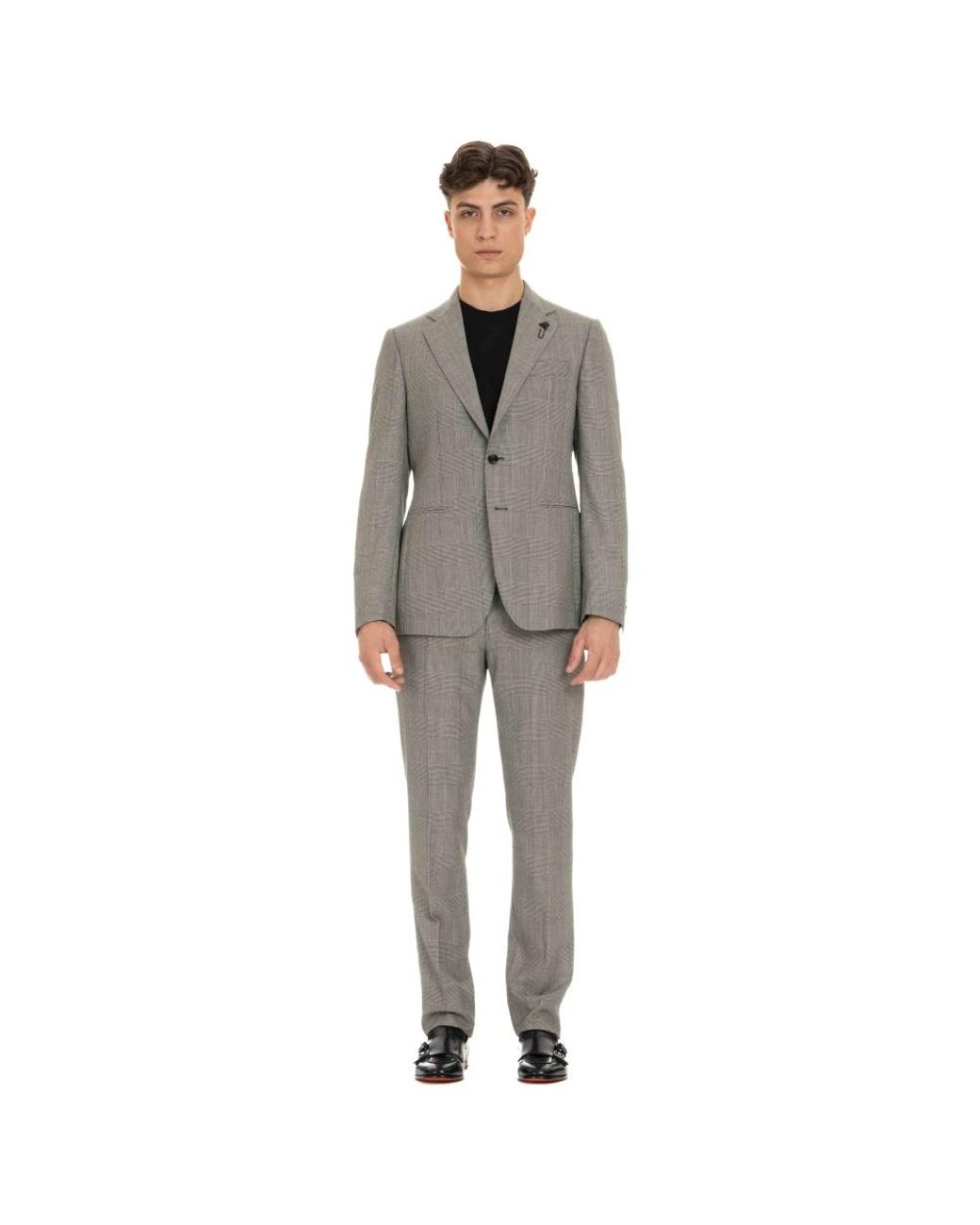Lardini Gray Single Breasted Suits for men