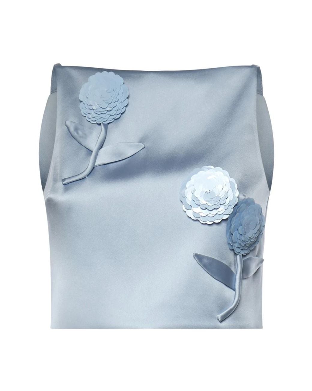 Self-Portrait Blue Sleeveless Tops