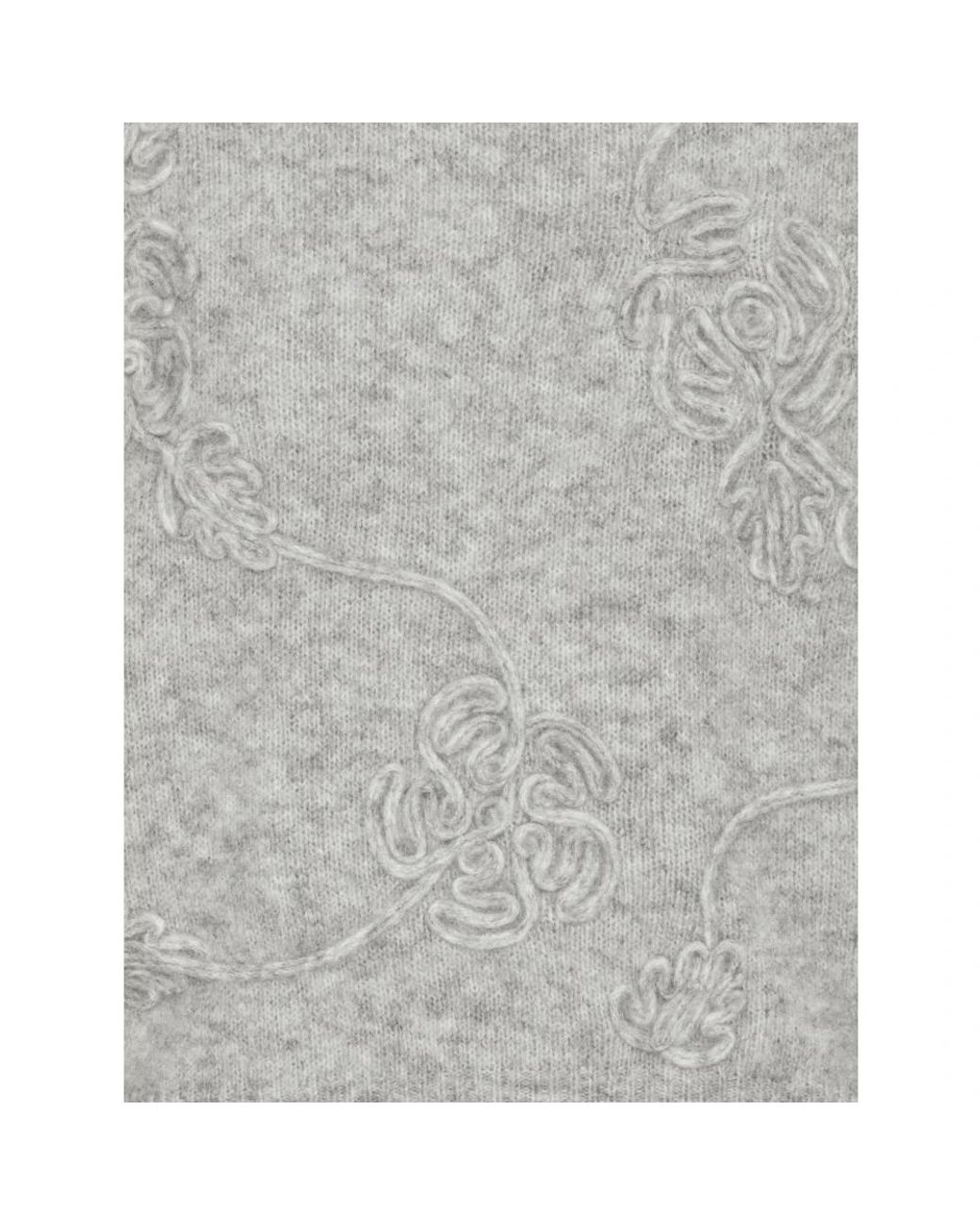 ROTATE BIRGER CHRISTENSEN Gray Round-Neck Knitwear