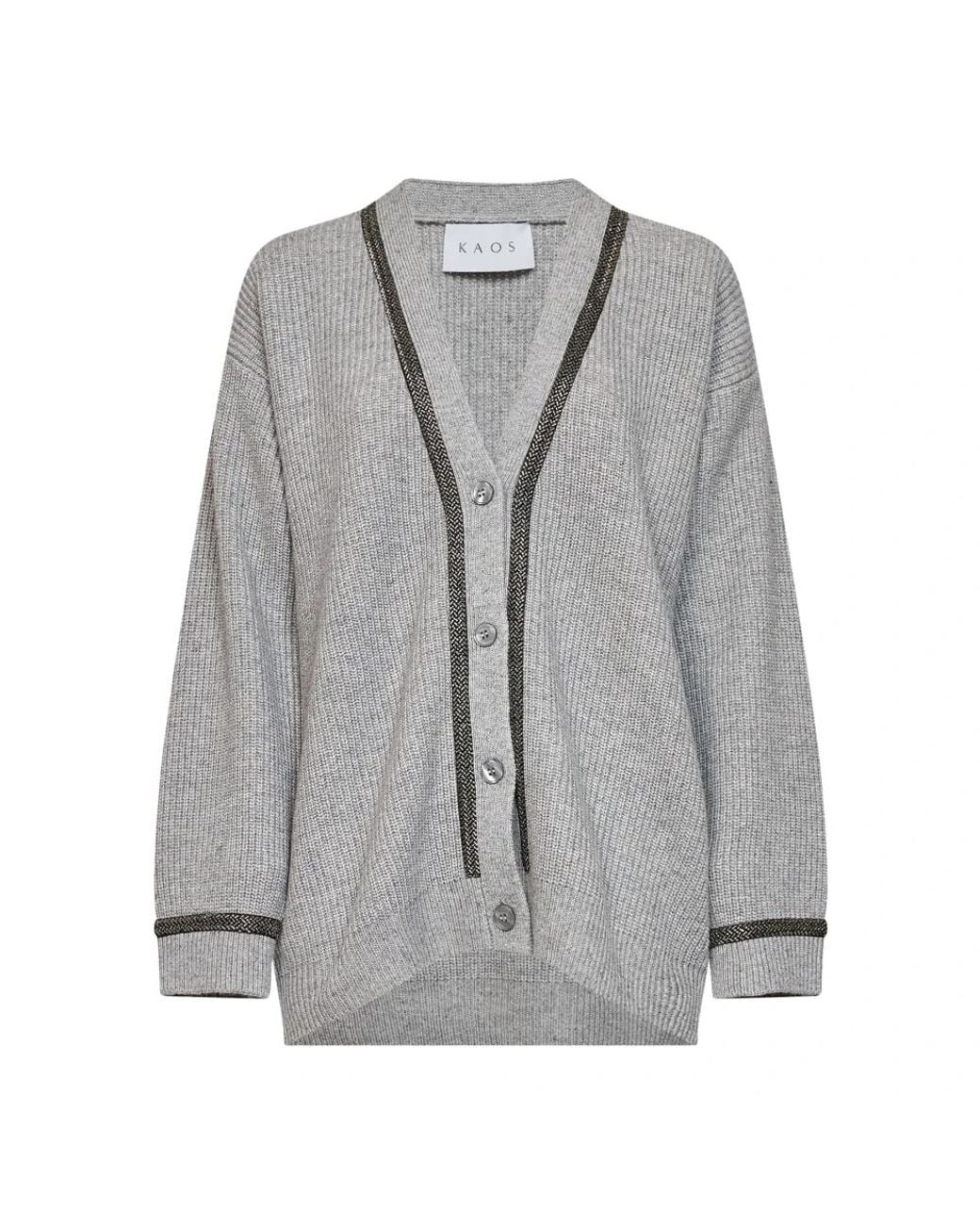 Cardigans Kaos de color Gray