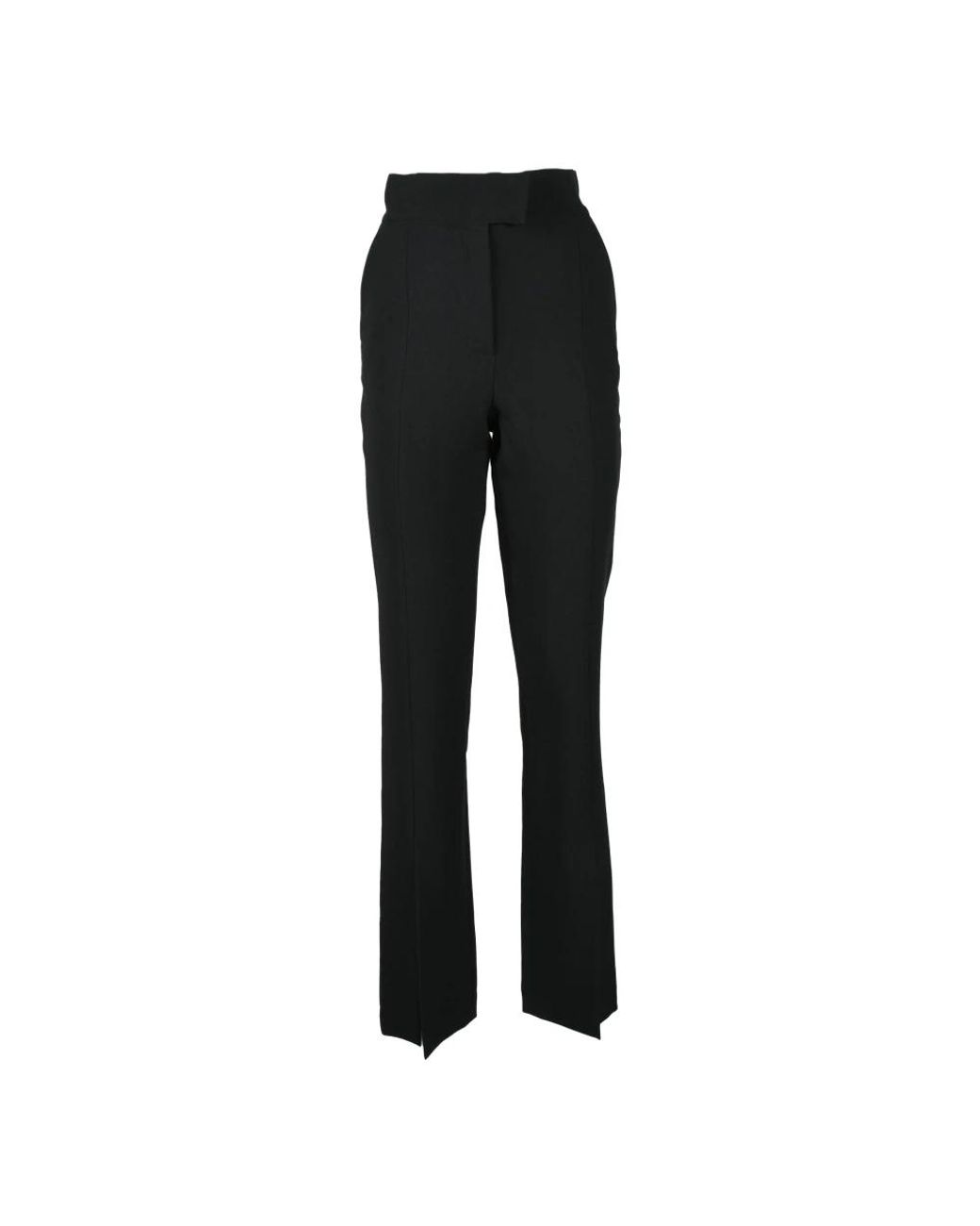 ALBERTO AUDENINO Black Straight Trousers